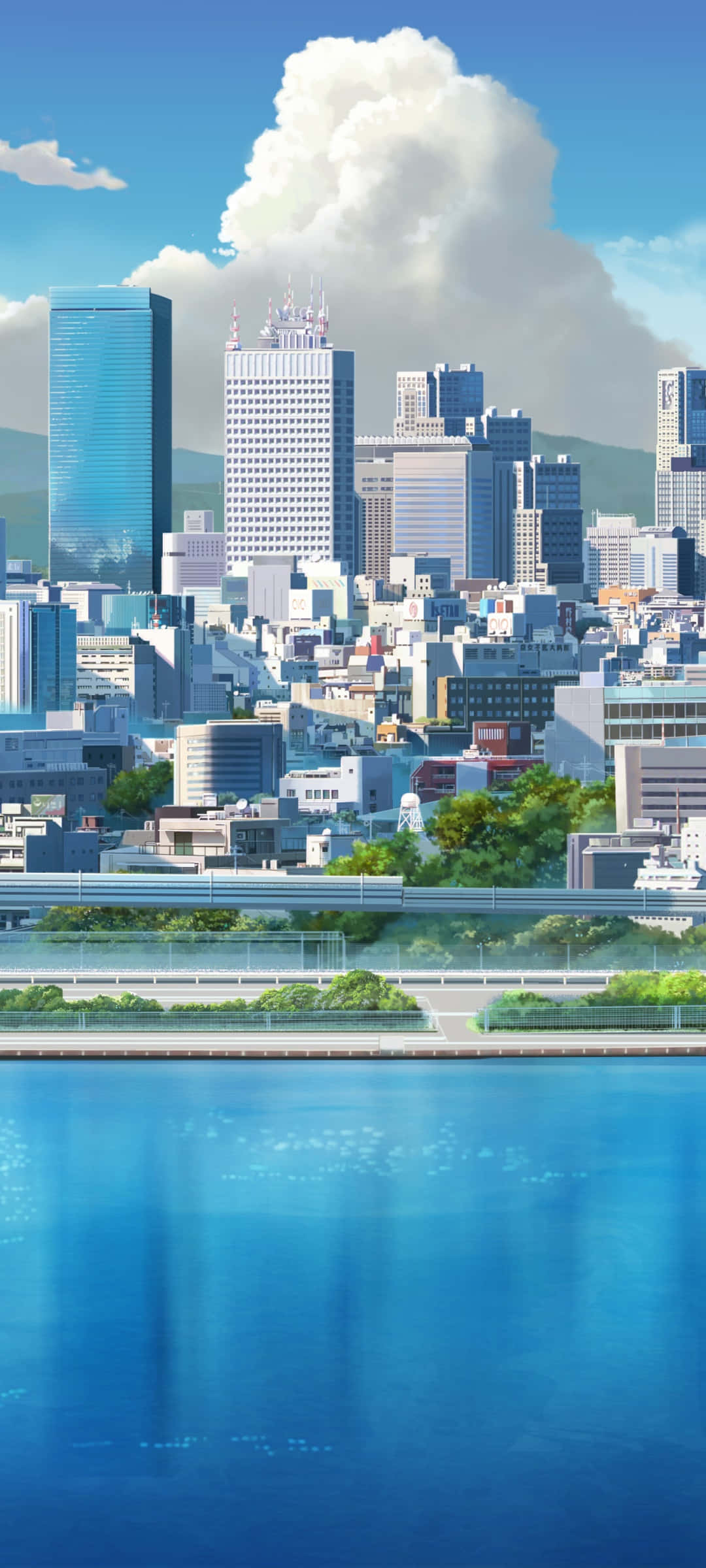 สำรวจแสงสีสันสดใสของ Anime City วอลเปเปอร์