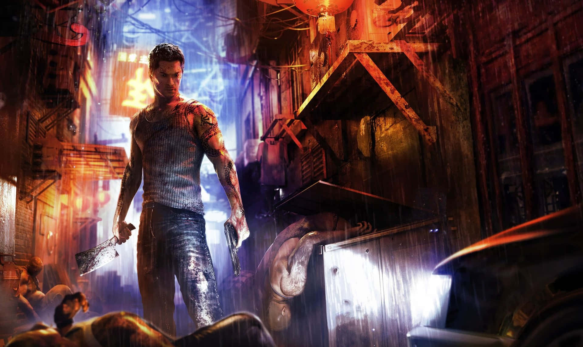 สำรวจโลกอาชญากรใต้ดินของฮ่องกงใน Sleeping Dogs วอลเปเปอร์