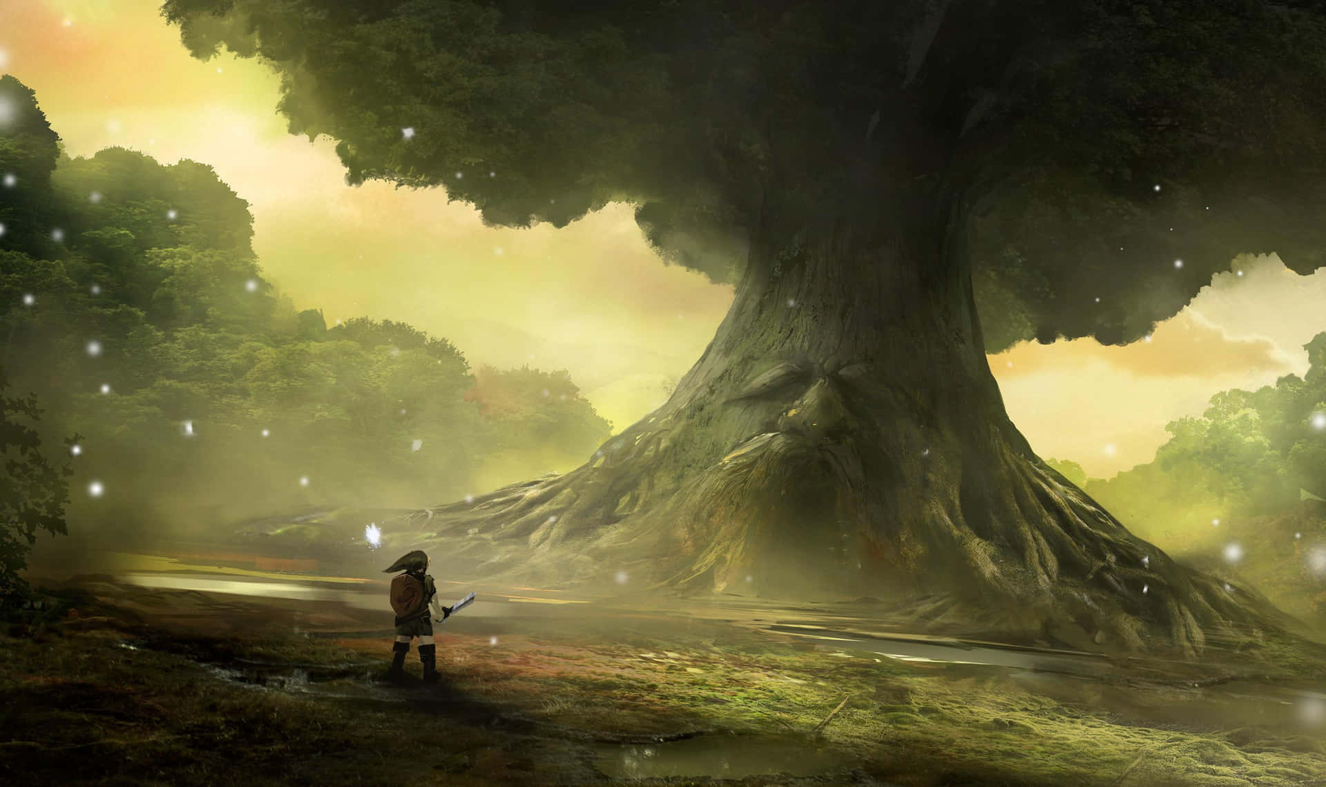 สำรวจโลกแห่งไฮรูลในซีรีส์ Legend Of Zelda อันโด่งดัง — ตำนานแห่งเซลดา GIF วอลเปเปอร์