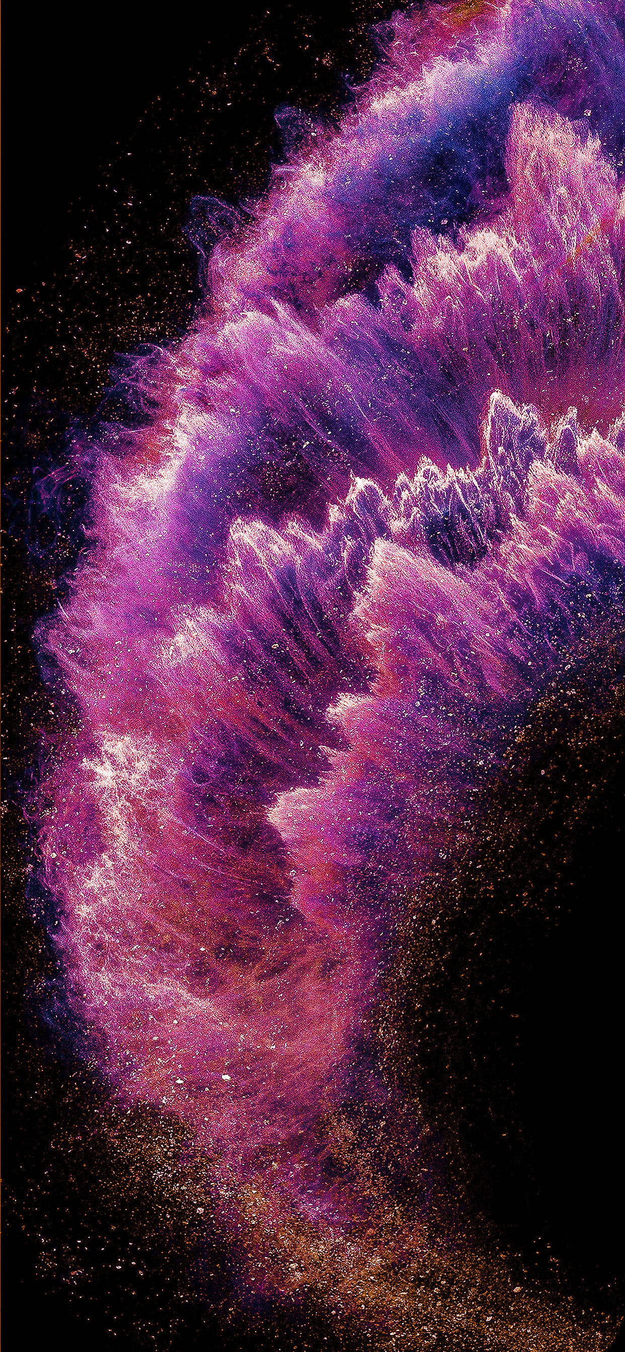 สีสันสดใสบนพื้นหลัง AMOLED สีดำ วอลเปเปอร์