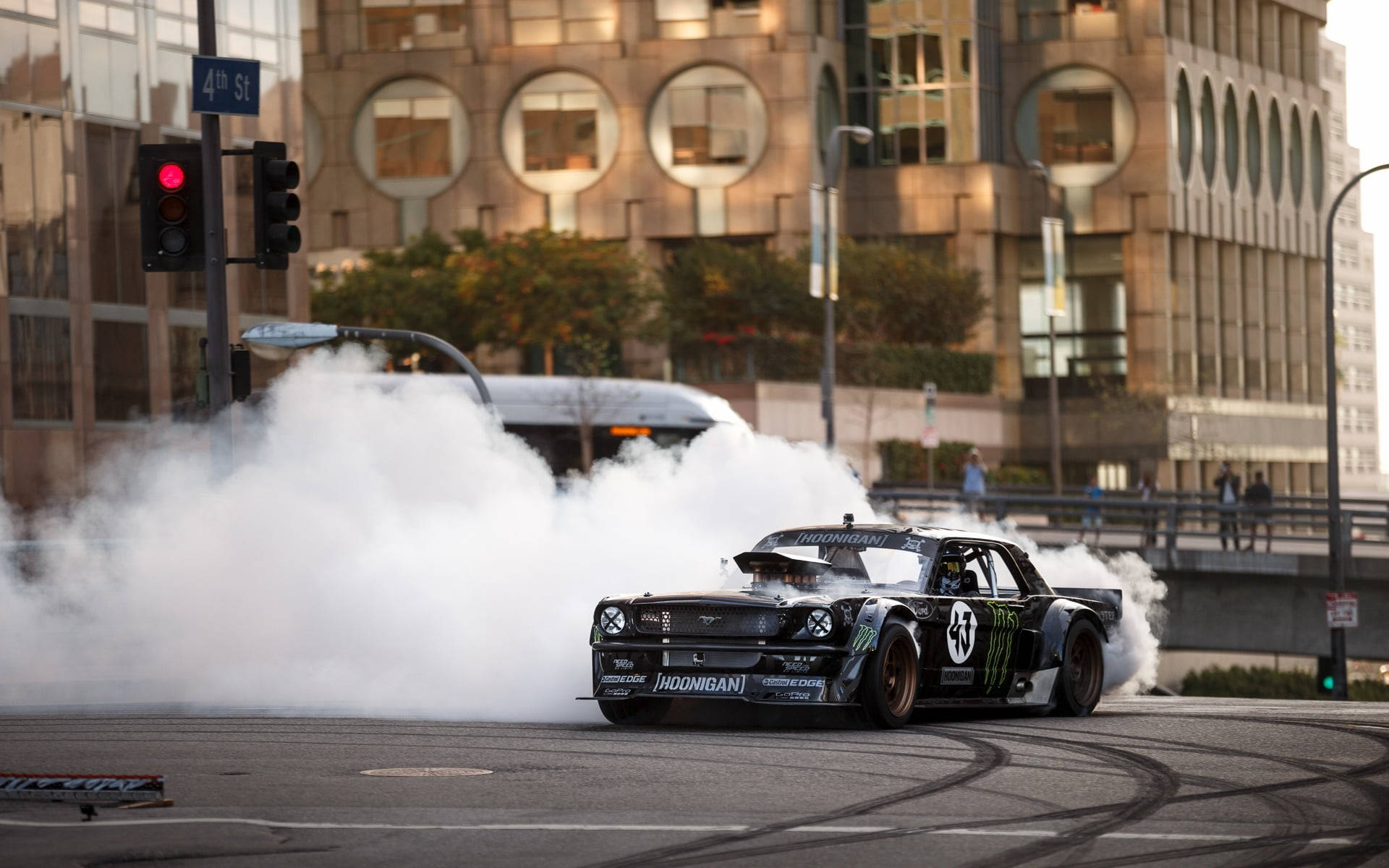สุดยอดสัตว์เดรัจฉานบนสนาม - Hoonigan Ford Mustang ดริฟท์สุดมัน วอลเปเปอร์
