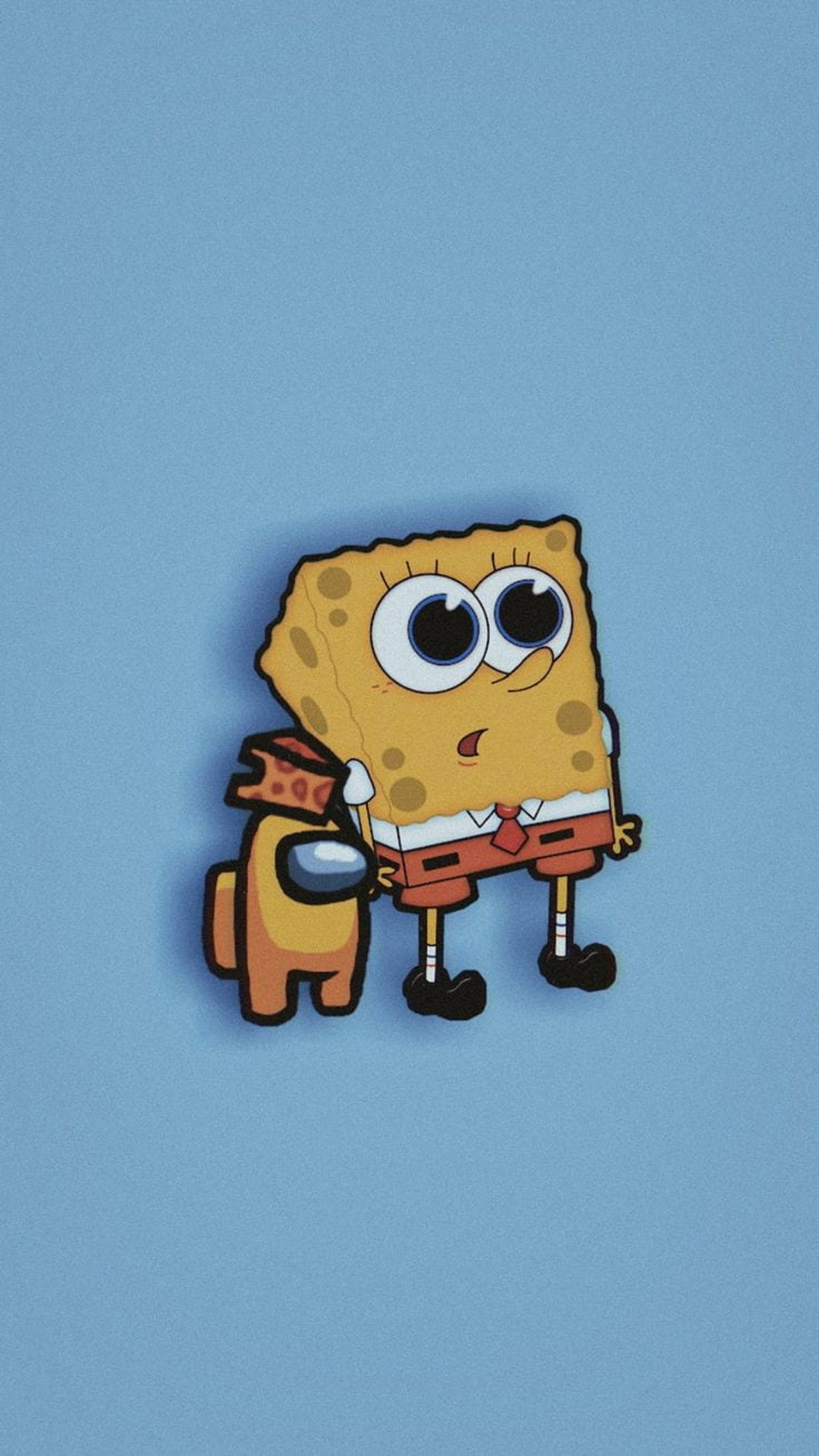 สุนทรียภาพ Among US กับ SpongeBob วอลเปเปอร์