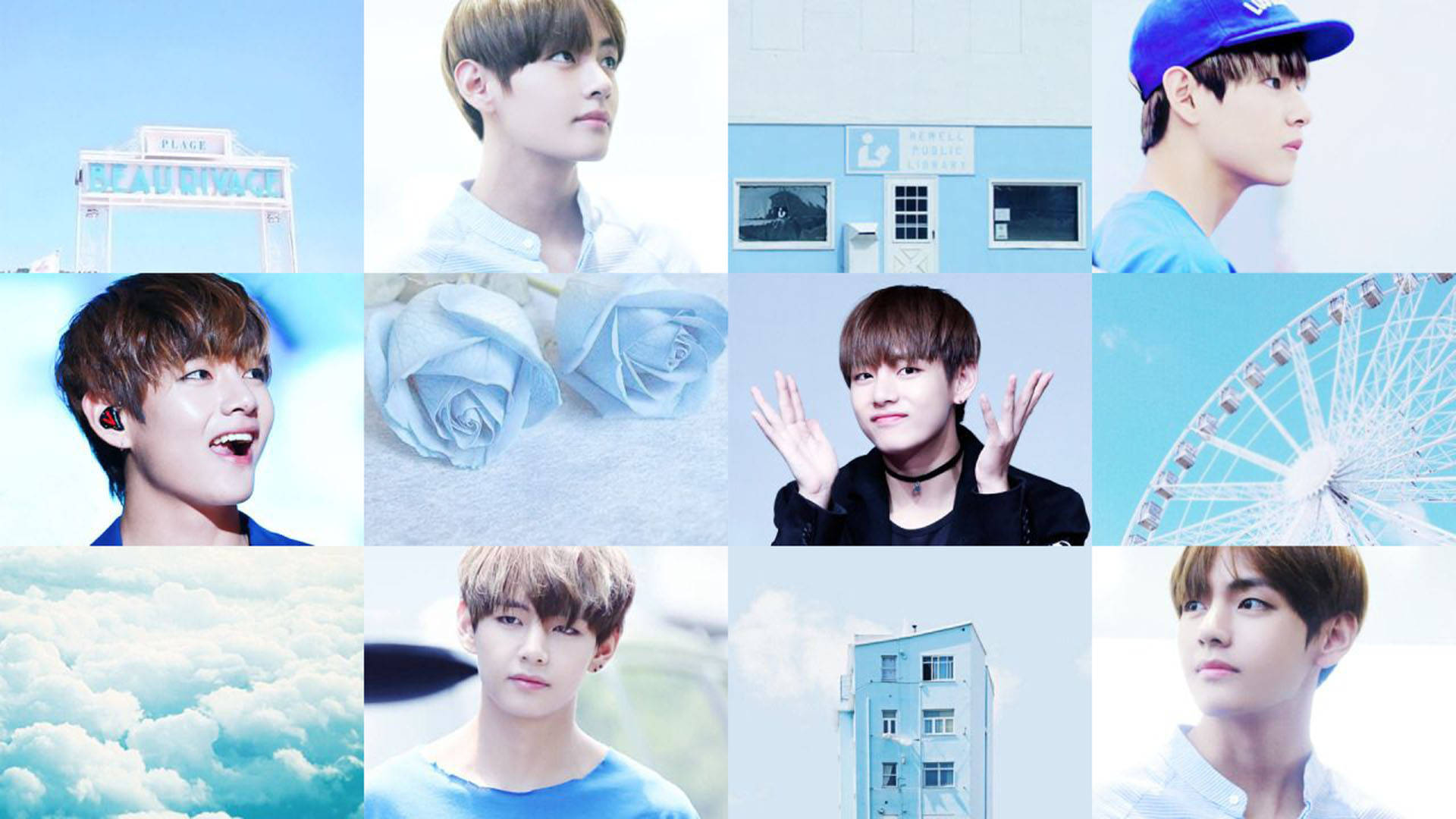 สุนทรียภาพชาย BTS V วอลเปเปอร์