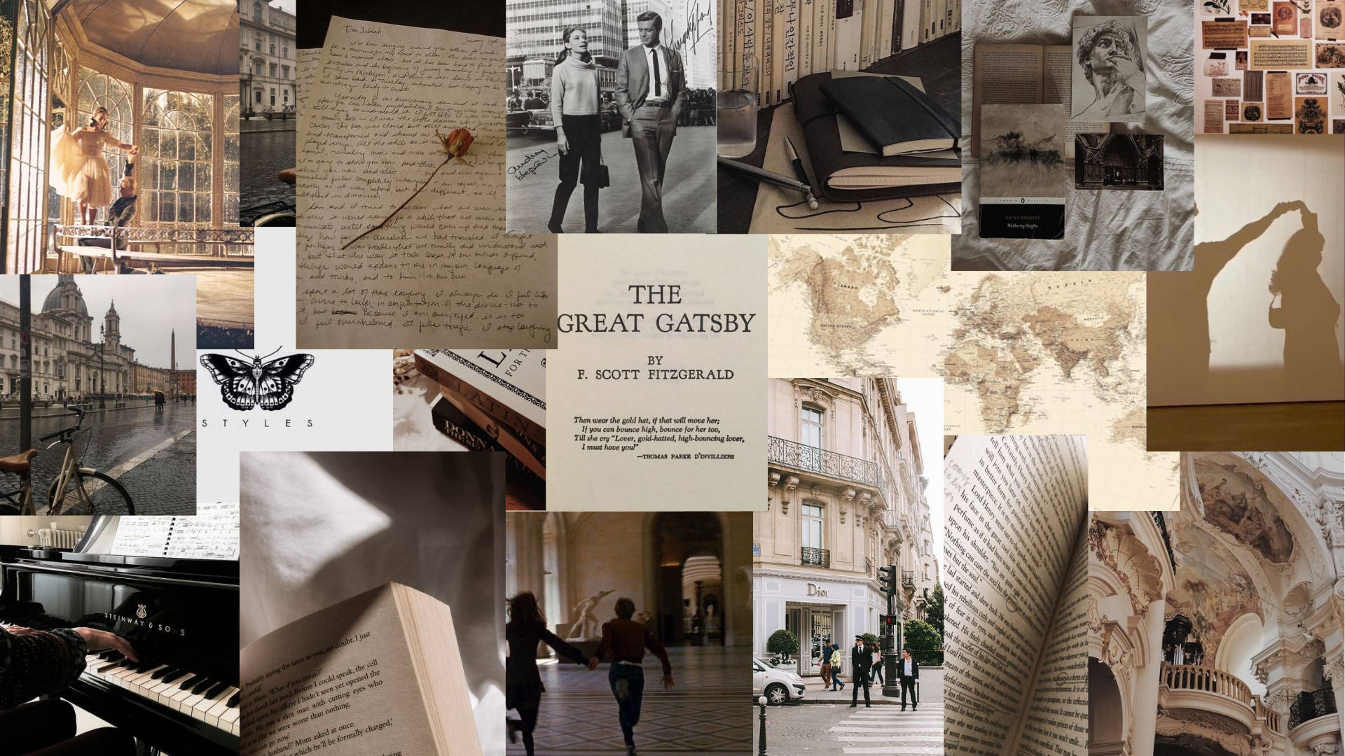 สุนทรียภาพแบบไลท์อะคาเดเมีย The Great Gatsby วอลเปเปอร์