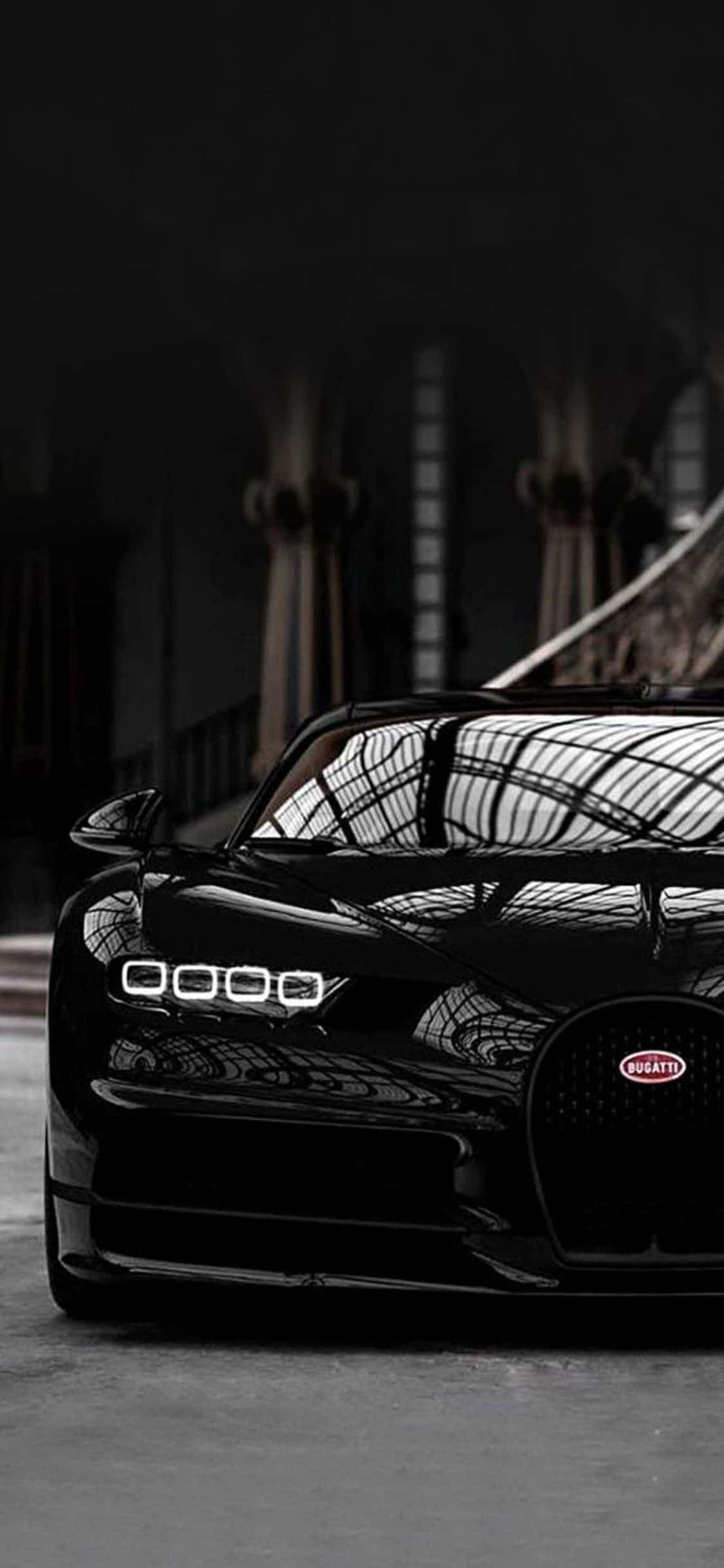 สไตล์คลาสสิกของ Bugatti บน iPhone XS วอลเปเปอร์