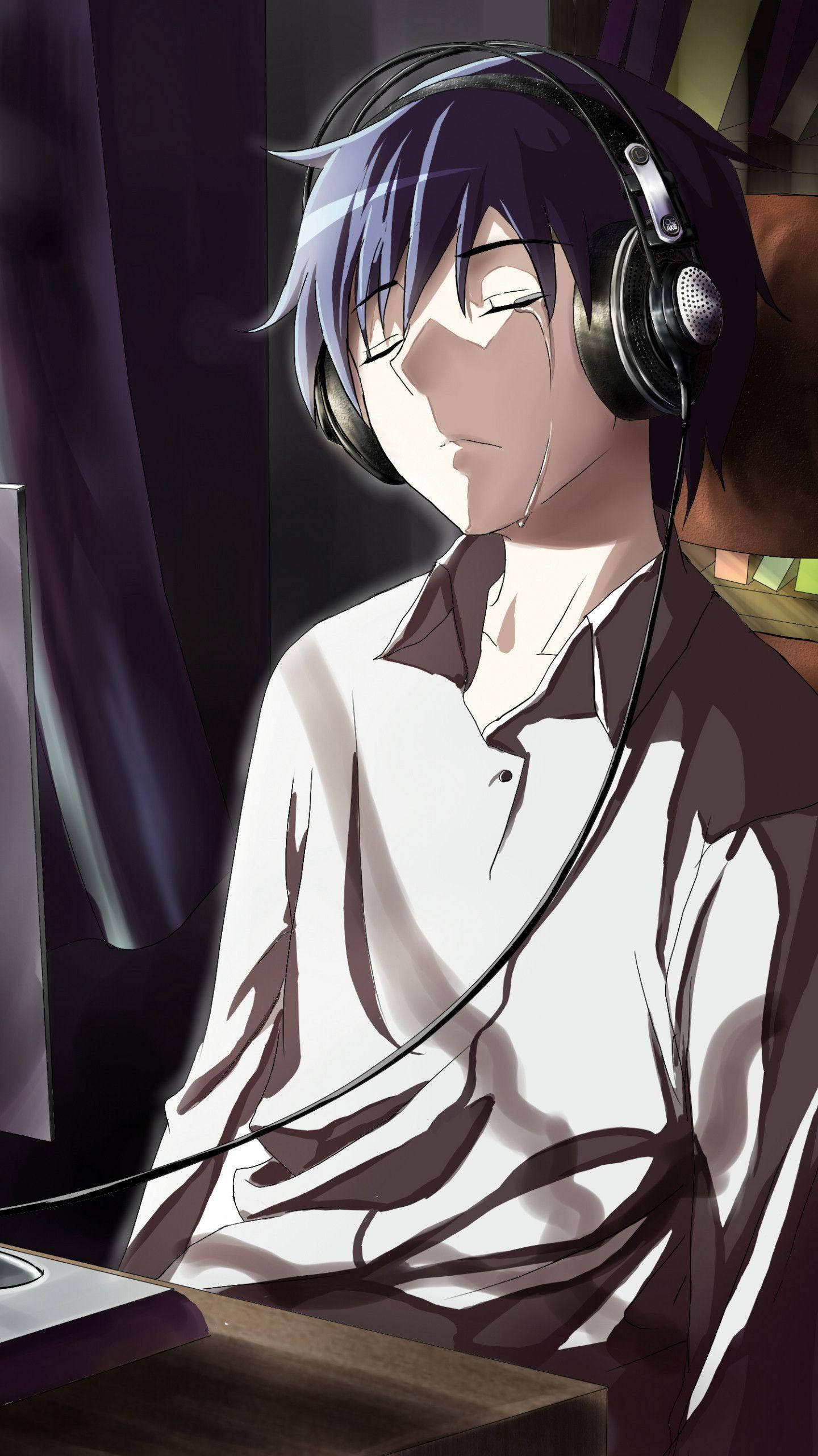 หนุ่มอนิเมะน่ารักร้องไห้ วอลเปเปอร์