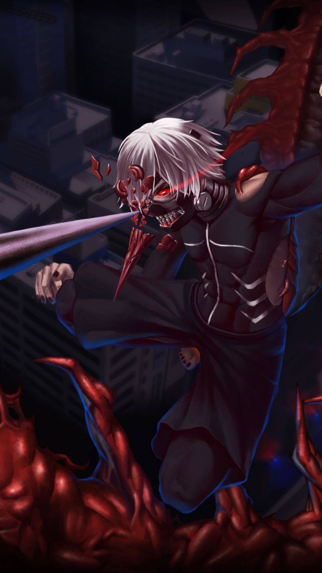 หน้ากากลายเซ็นต์ของตัวละคร Tokyo Ghoul วอลเปเปอร์