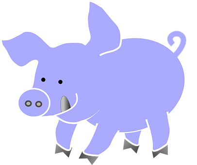 หมูการ์ตูนน่ารักพื้นหลังสีดำ วอลเปเปอร์