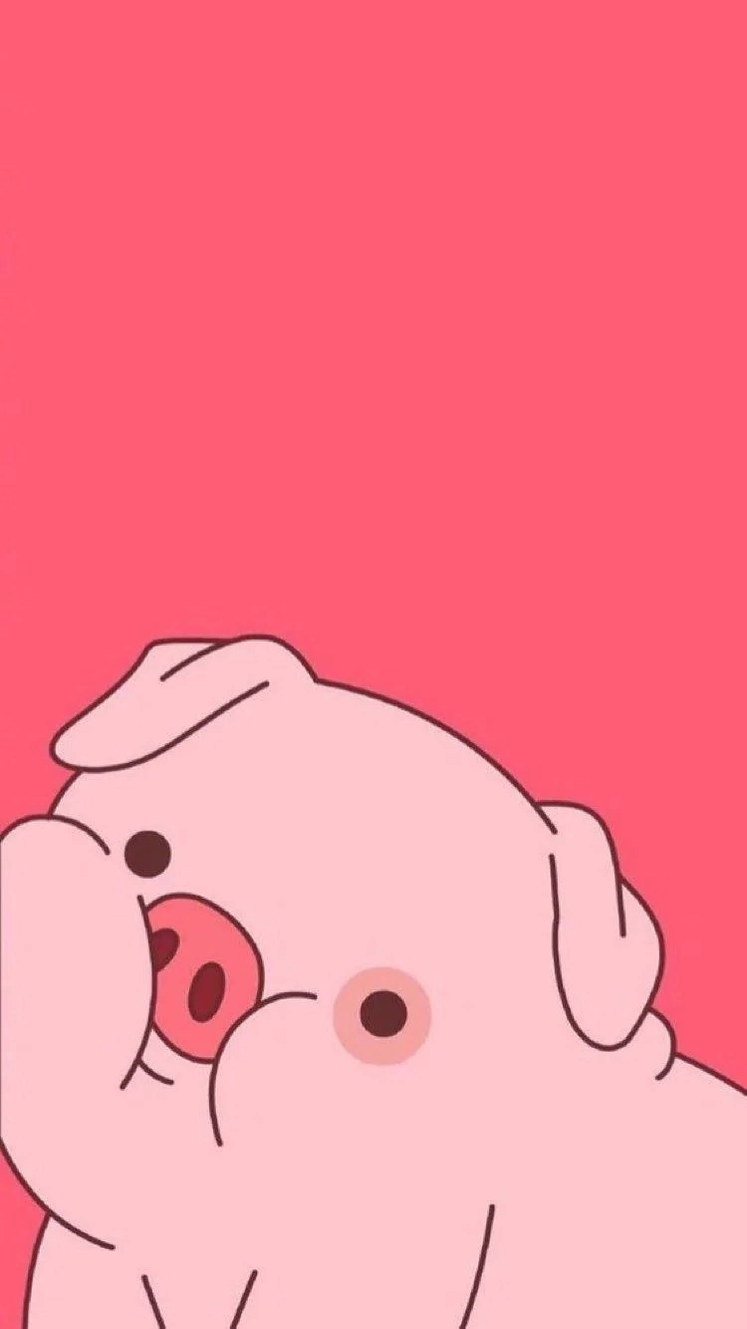 หมูน่ารักสีชมพูอาร์ต วอลเปเปอร์