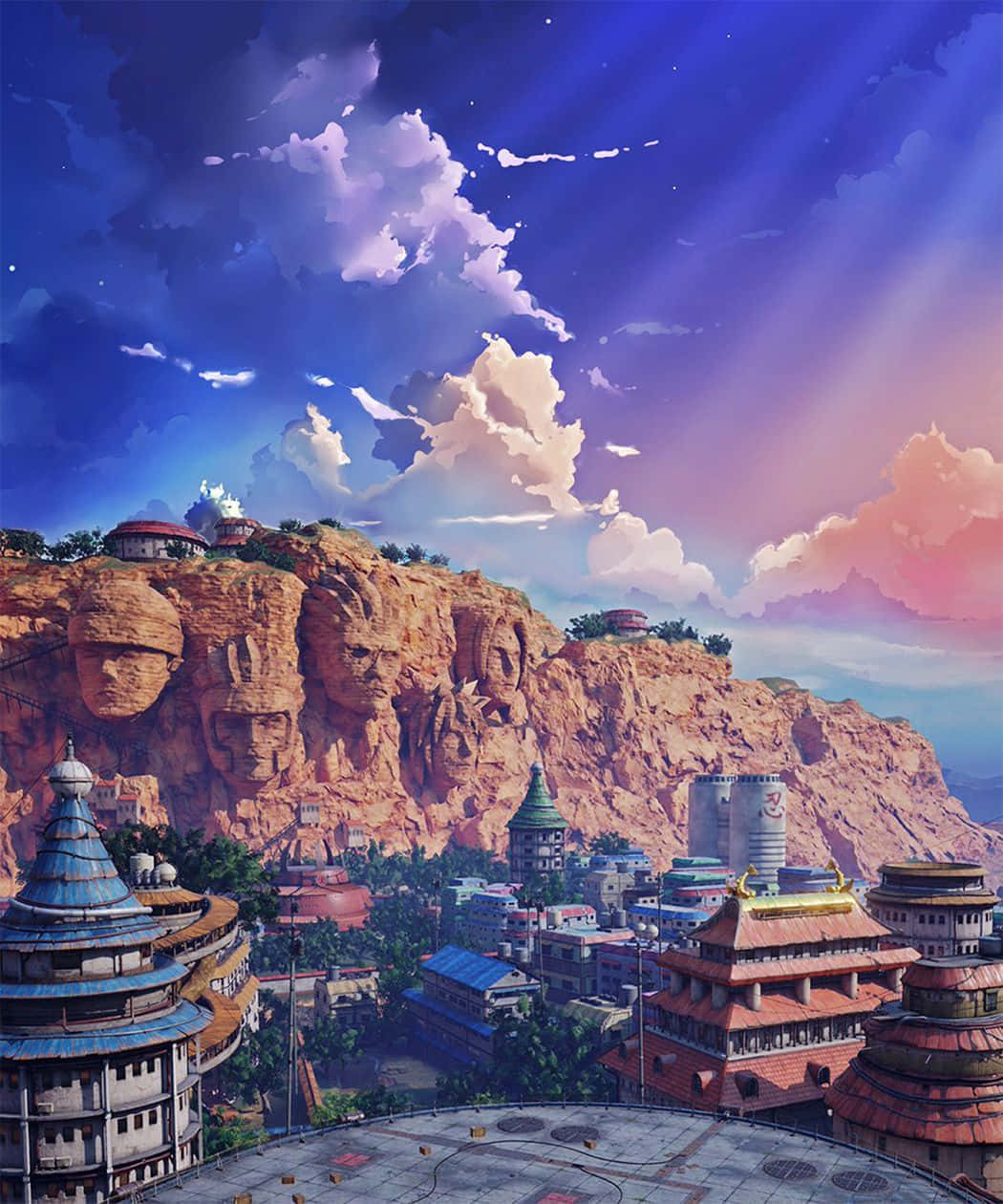 หมู่บ้านโคโนฮะ หน้าผาหัวหน้าโฮคาเงะ วอลเปเปอร์
