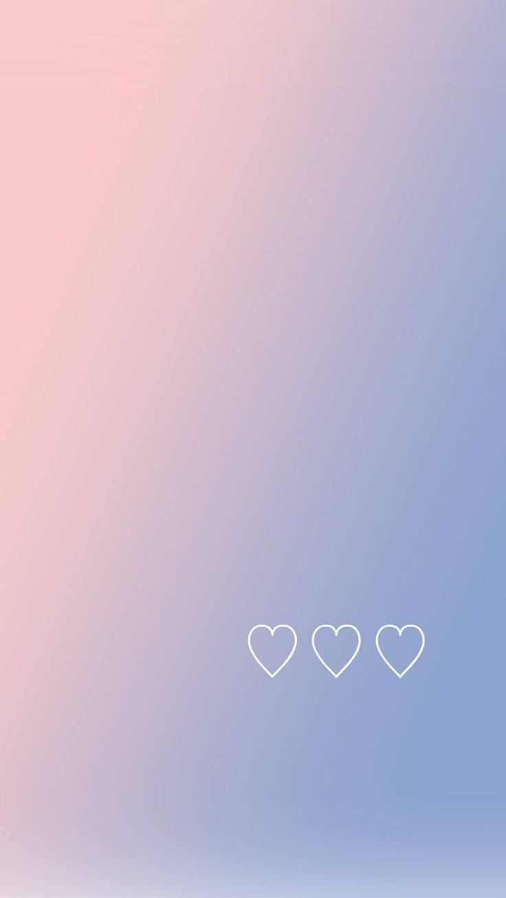 หัวใจสีขาวน่ารักสำหรับล็อกสกรีน iPhone วอลเปเปอร์