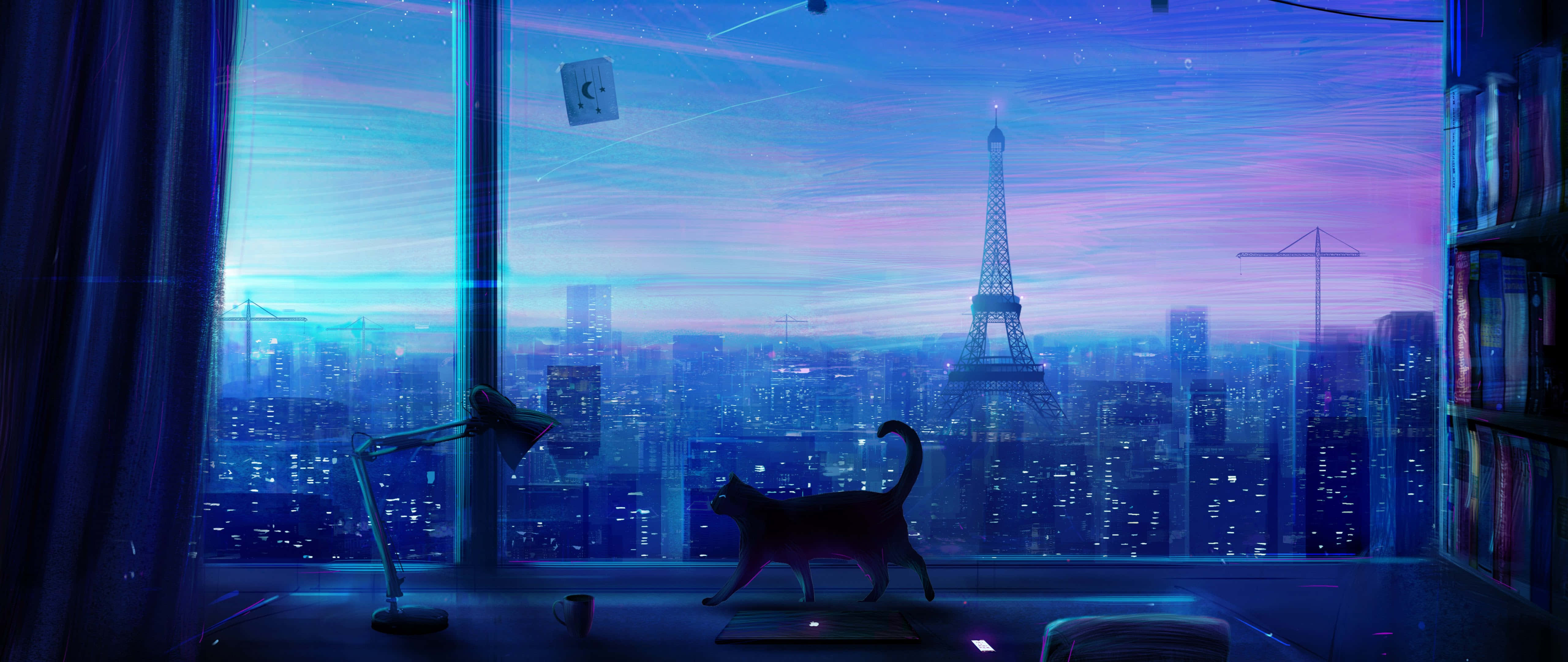 ห้องสไตล์อนิเมะที่น่าหลงใหล วอลเปเปอร์