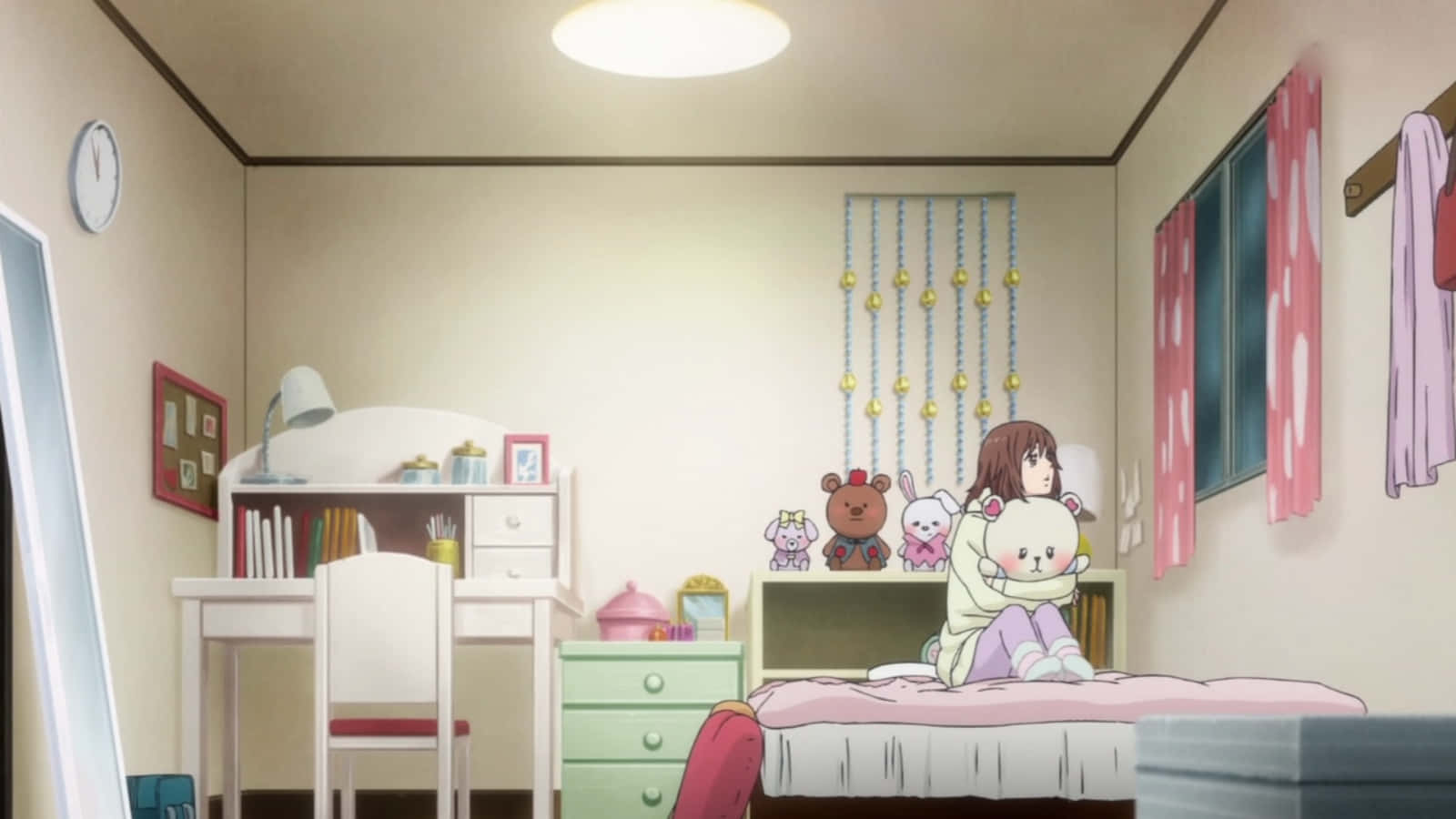 ห้องอนิเมะสไตล์ชิคและอบอุ่น วอลเปเปอร์