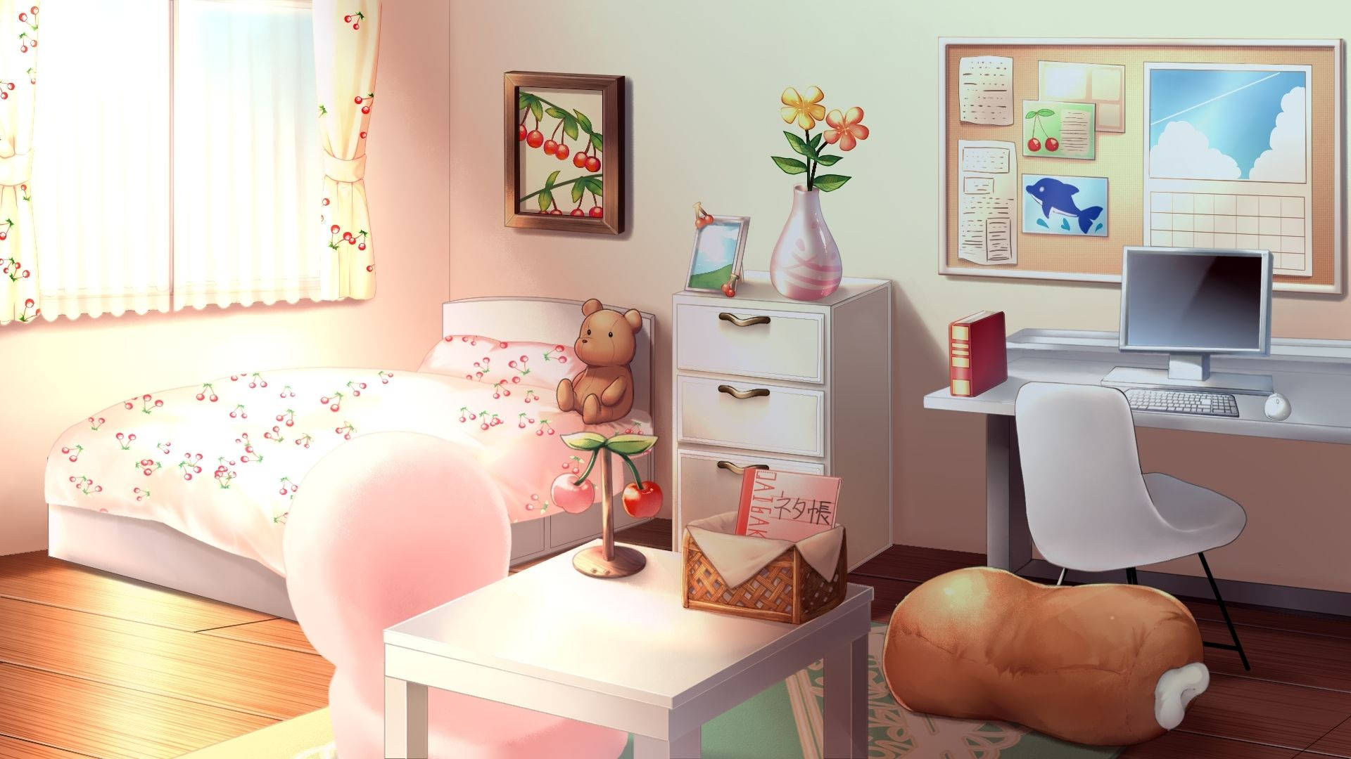 ห้องอนิเมะสไตล์สาวน้อย วอลเปเปอร์