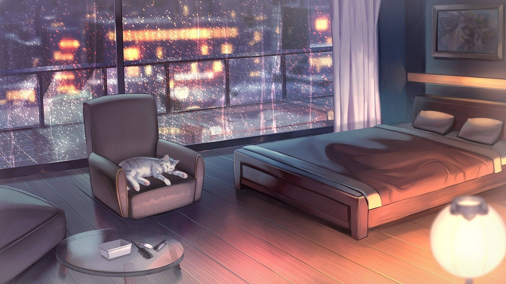 ห้องอนิเมะสไตล์โมเดิร์น วอลเปเปอร์
