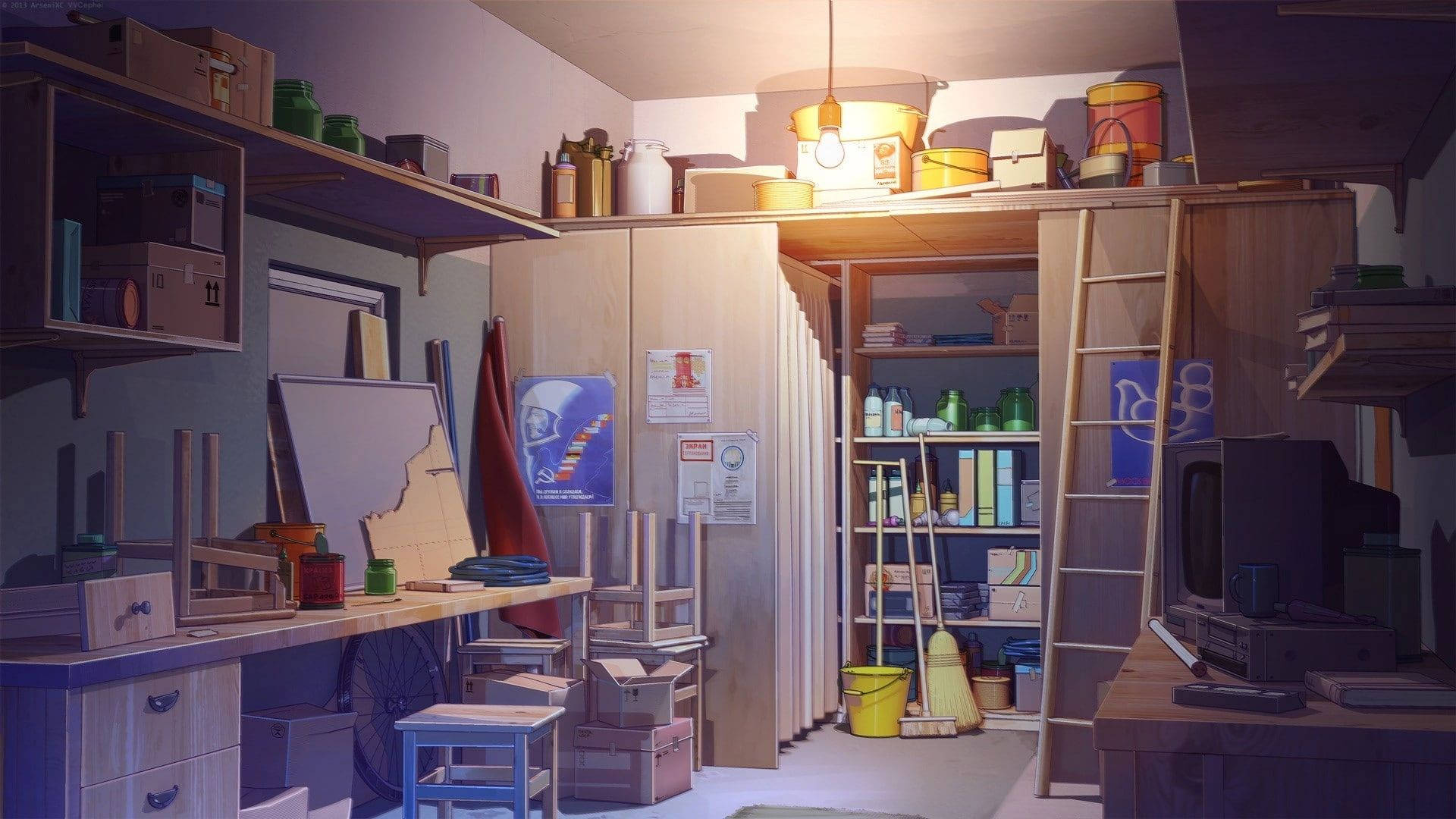 ห้องอนิเมะเก็บของ วอลเปเปอร์