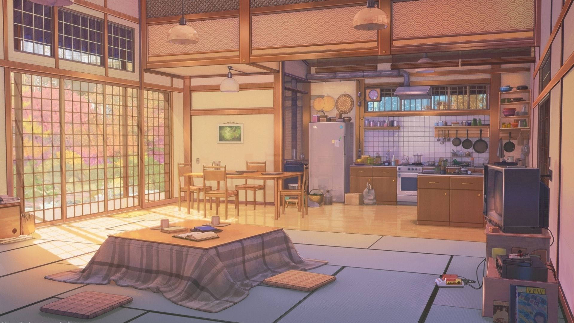 ห้องอนิเมะในเวลากลางวัน วอลเปเปอร์