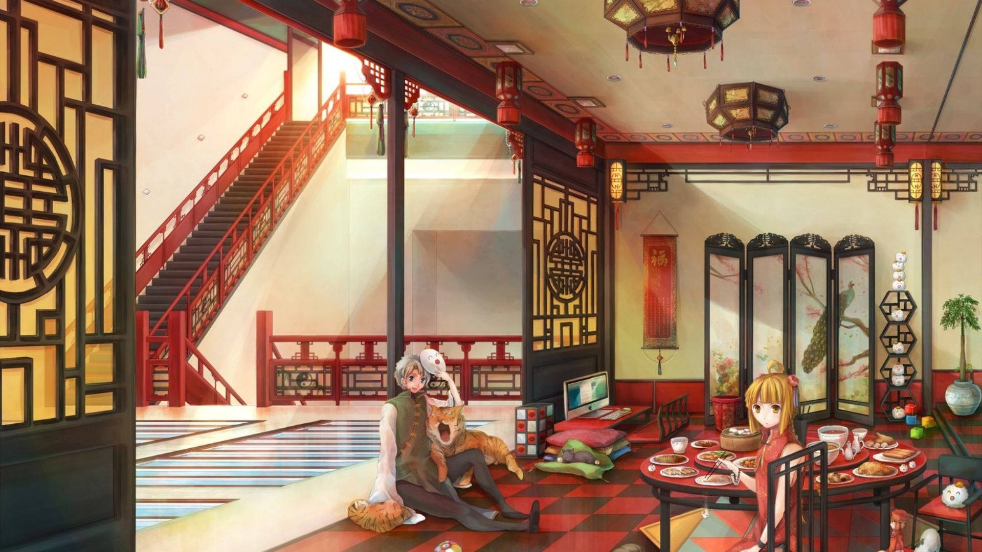 ห้องอาหารอนิเมะ วอลเปเปอร์