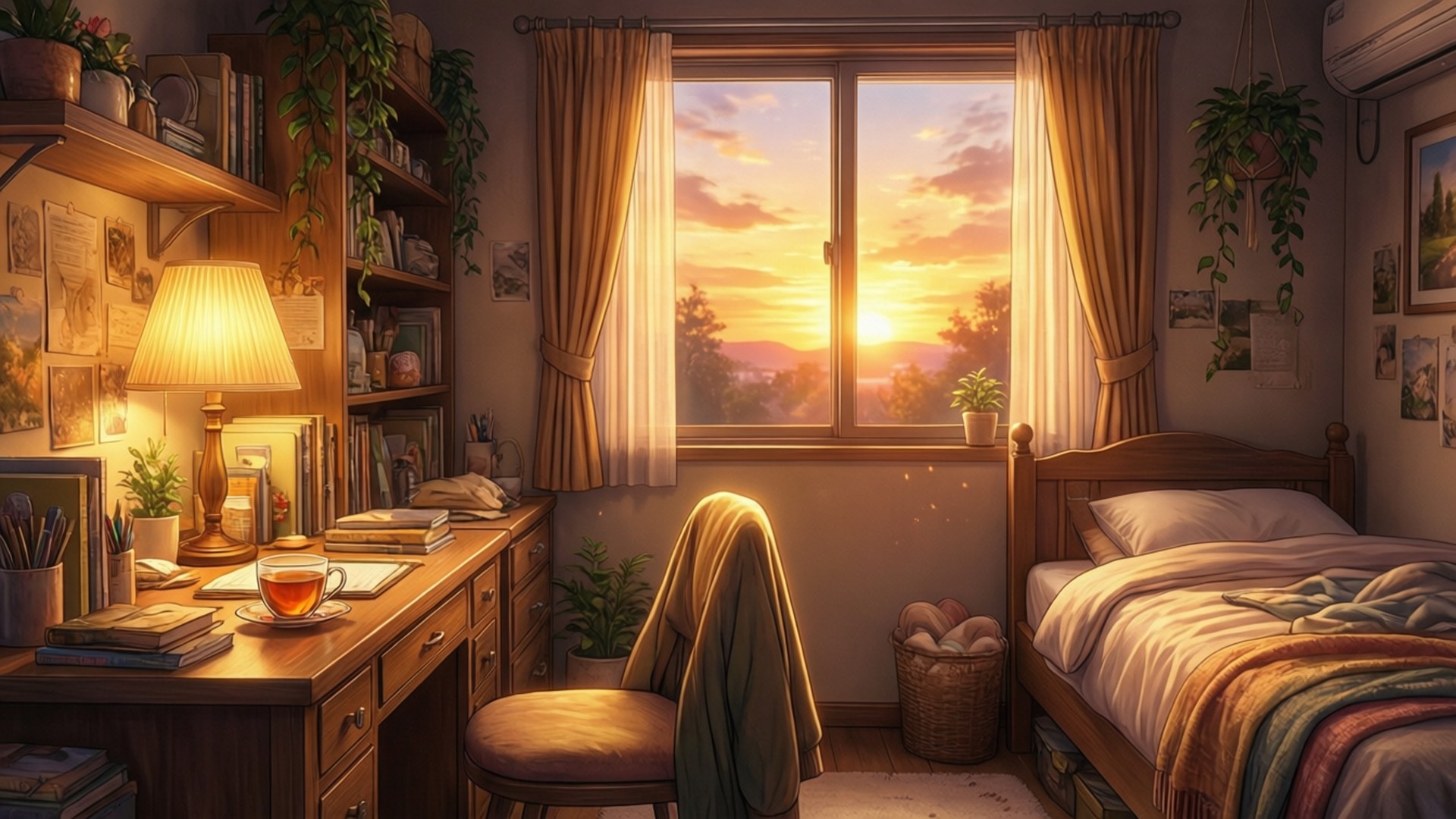 ห้องเย็นสบายยามเย็น วอลเปเปอร์