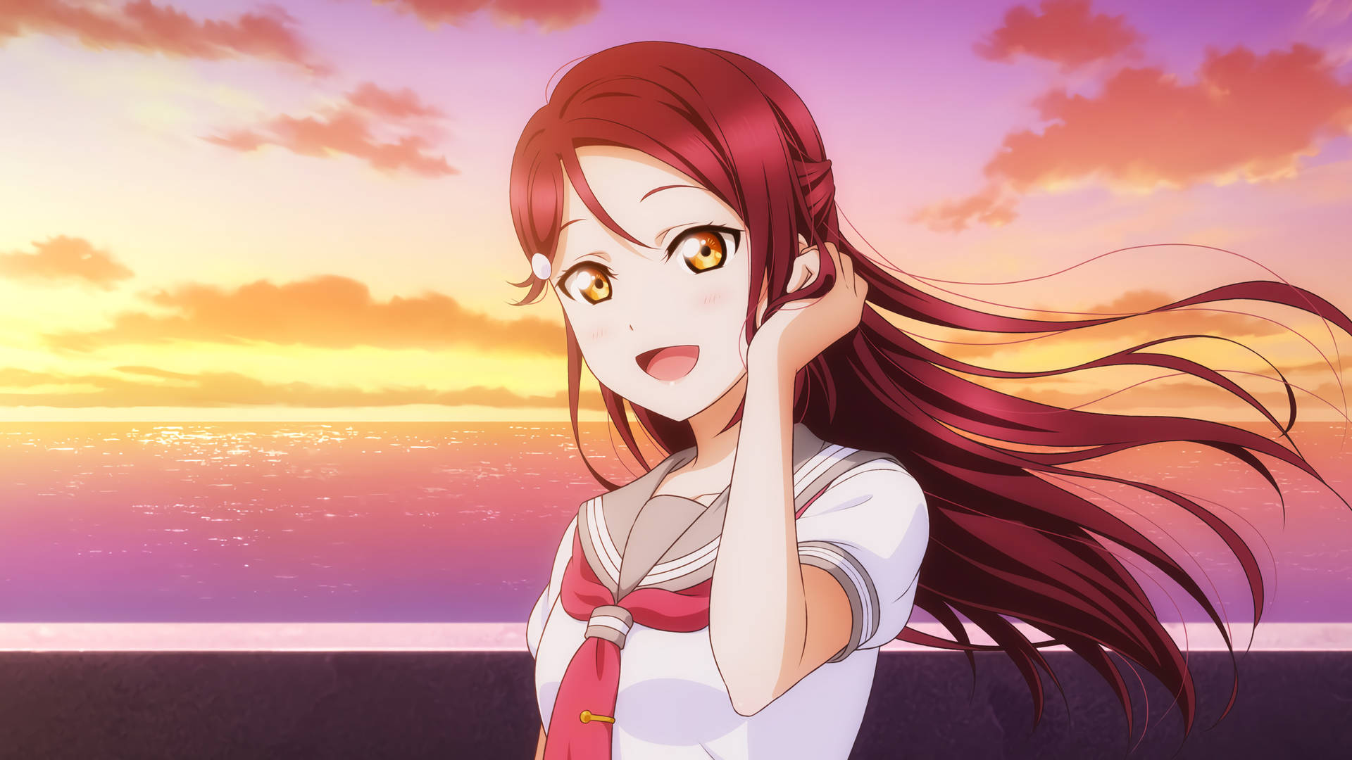 วอลเปเปอร์อนิเมะ Love Live อุมิ — อนิเมะ GIF เคลื่อนไหว วอลเปเปอร์
