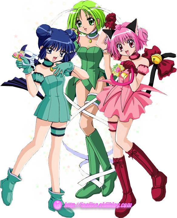 อนิเมะสาวน้อยเวทมนตร์โพสต์ท่ากลุ่ม วอลเปเปอร์