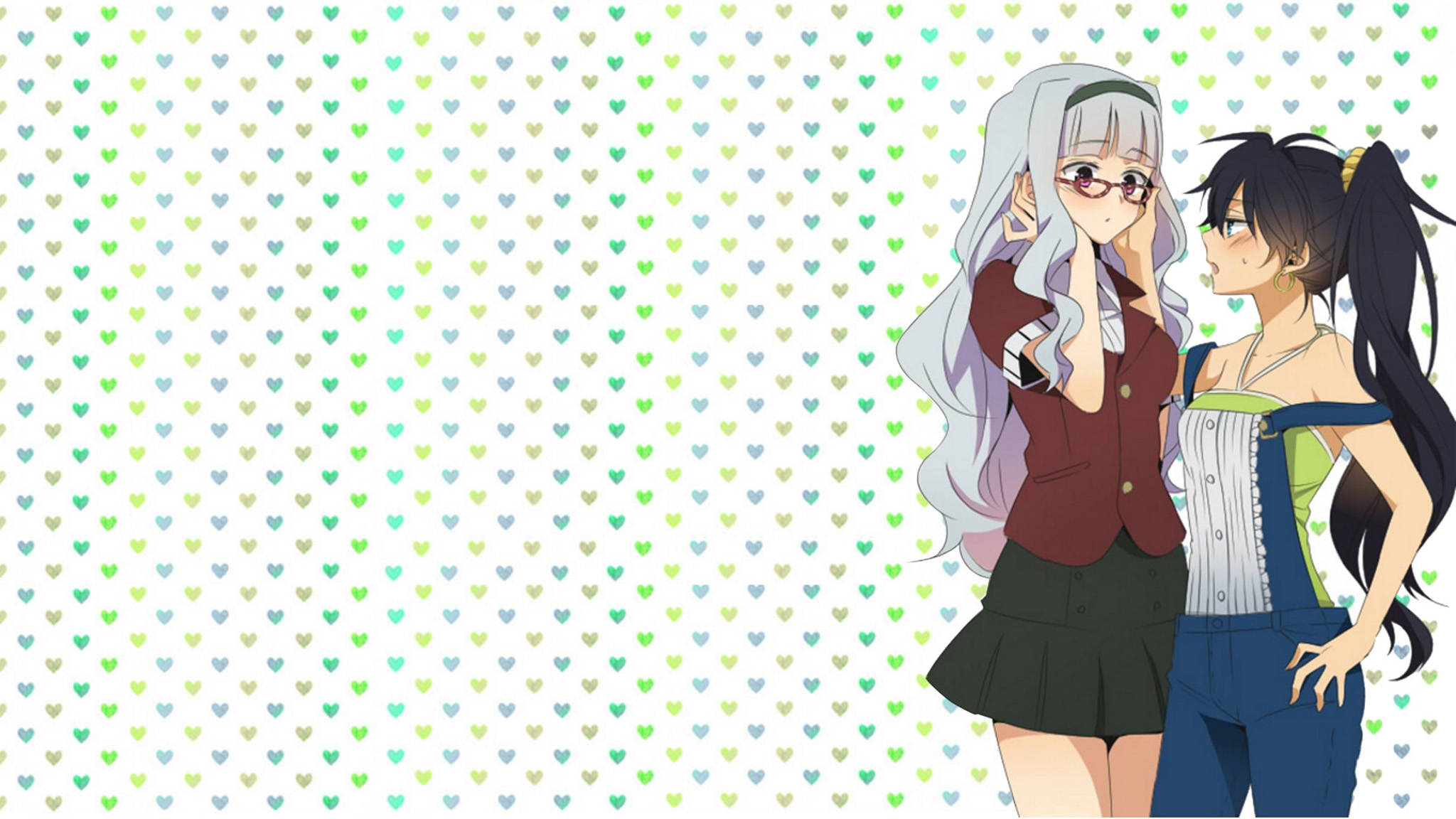 อนิเมะเลสเบี้ยน ทาคาเนะและฮิบิกิ วอลเปเปอร์