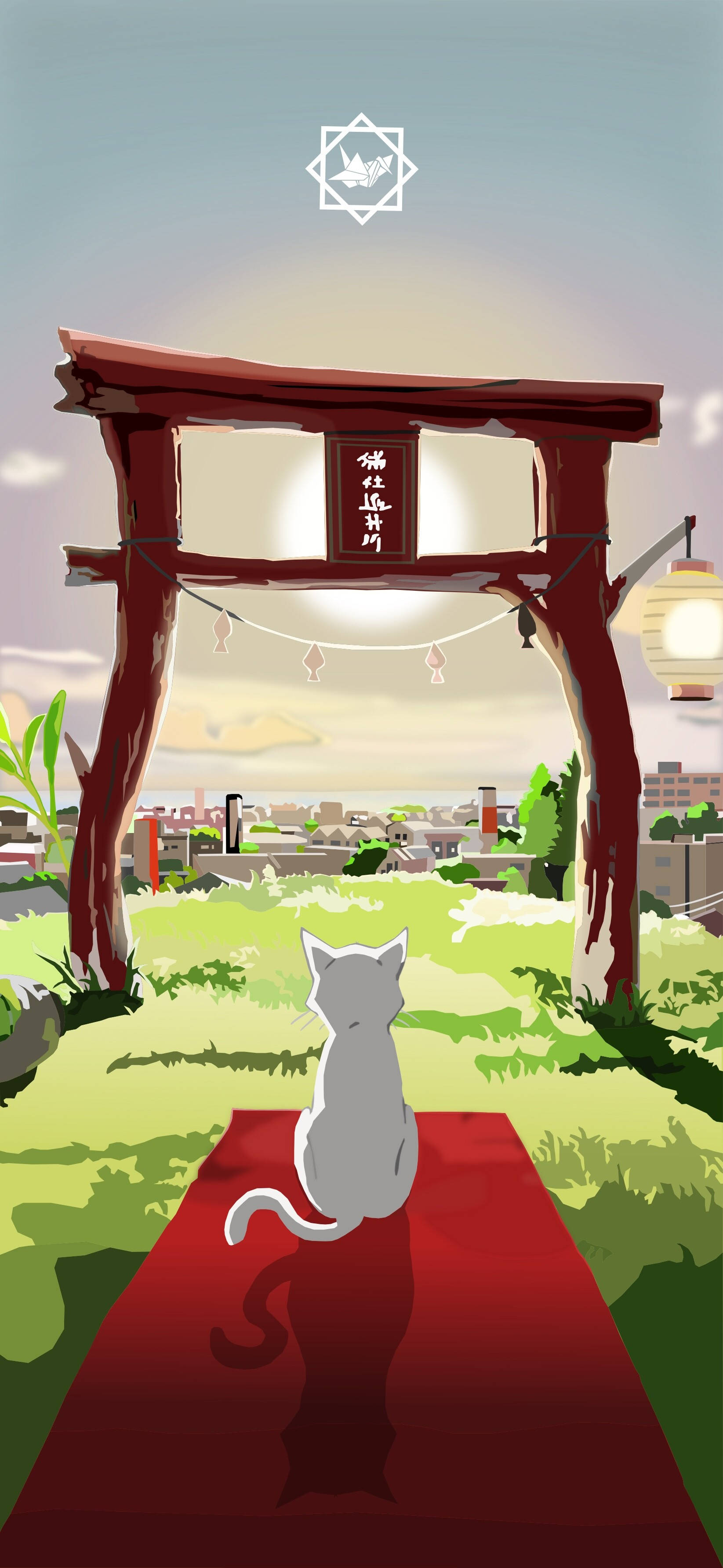 ประตูโทริอิจาก A Whisker Away วอลเปเปอร์