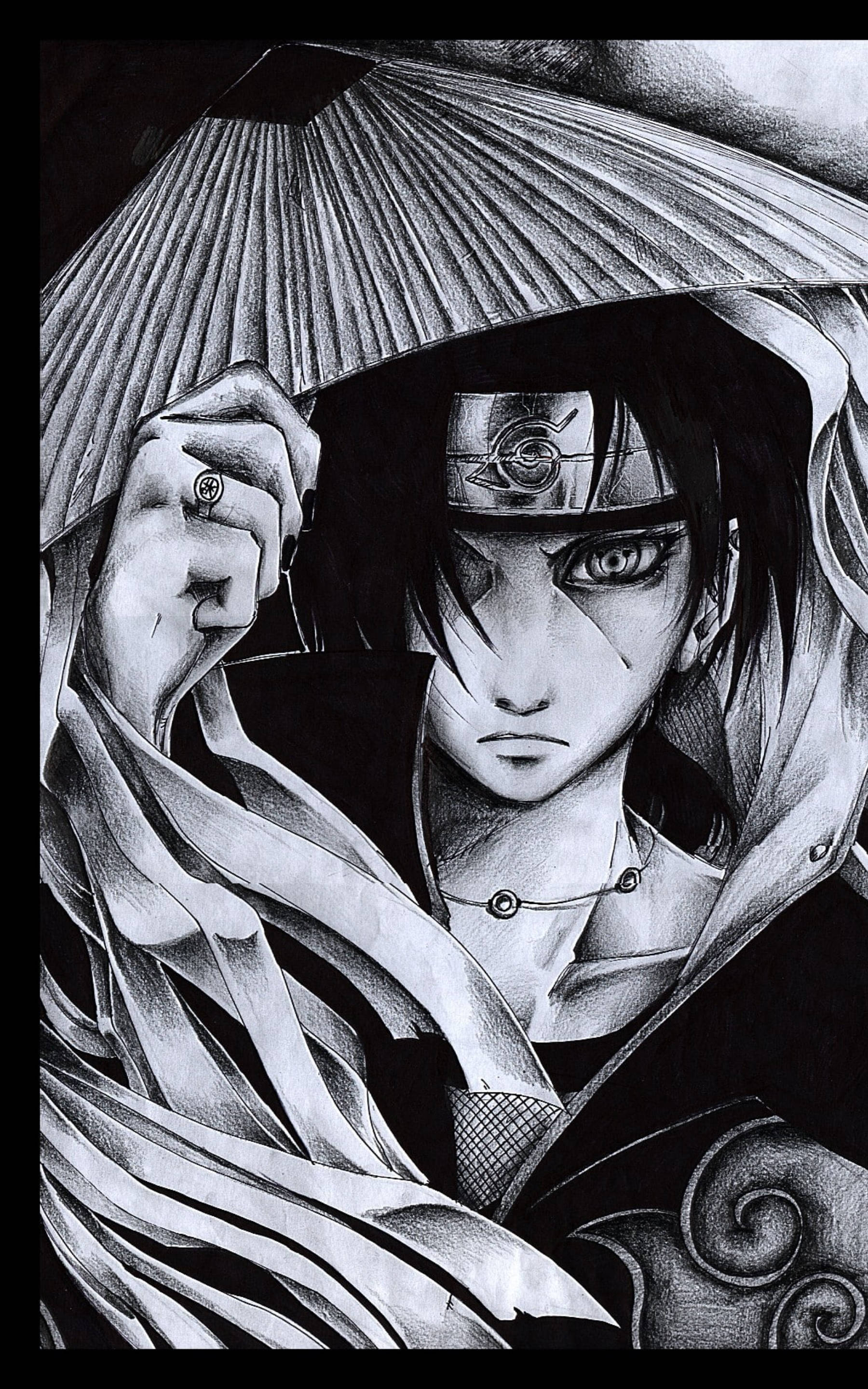 อิทาจิในภาพวาดหมึกดำ วอลเปเปอร์