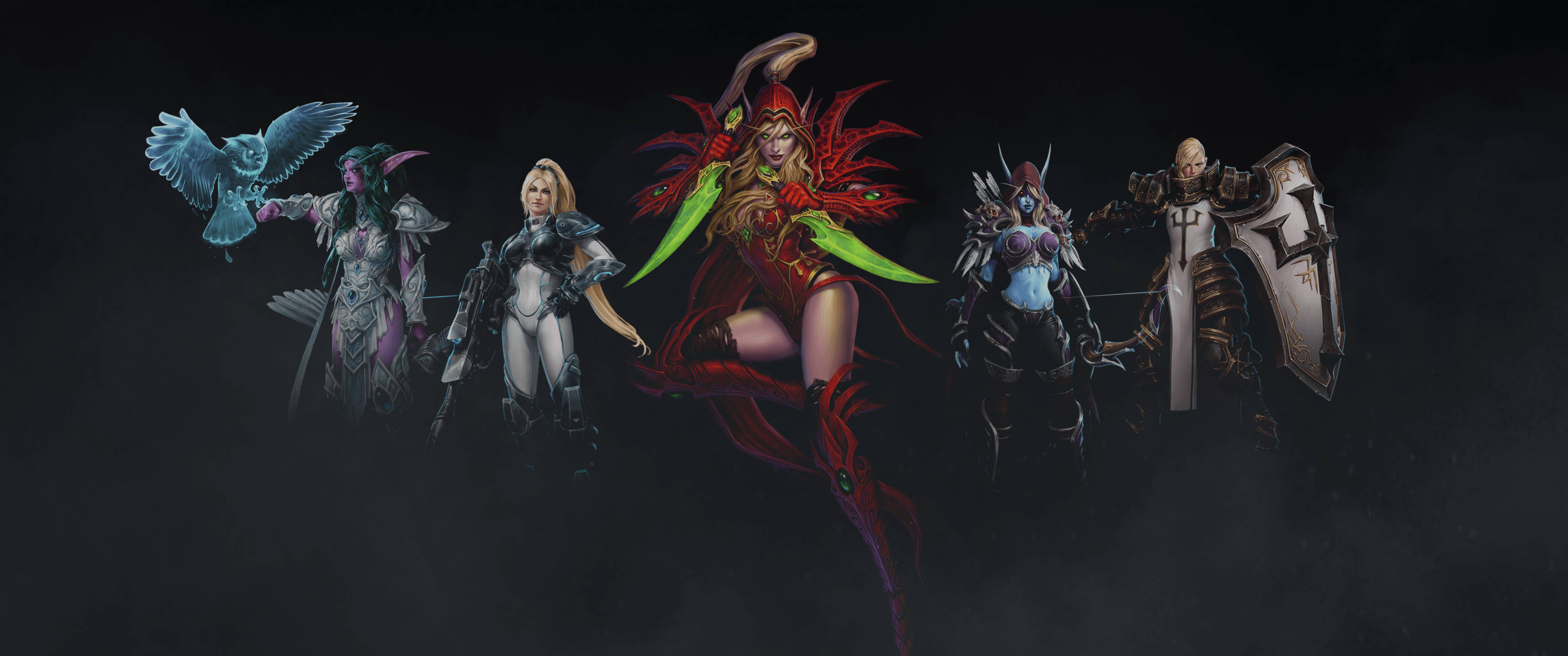 ฮีโร่แห่งวิดีโอเกม StarCraft วอลเปเปอร์