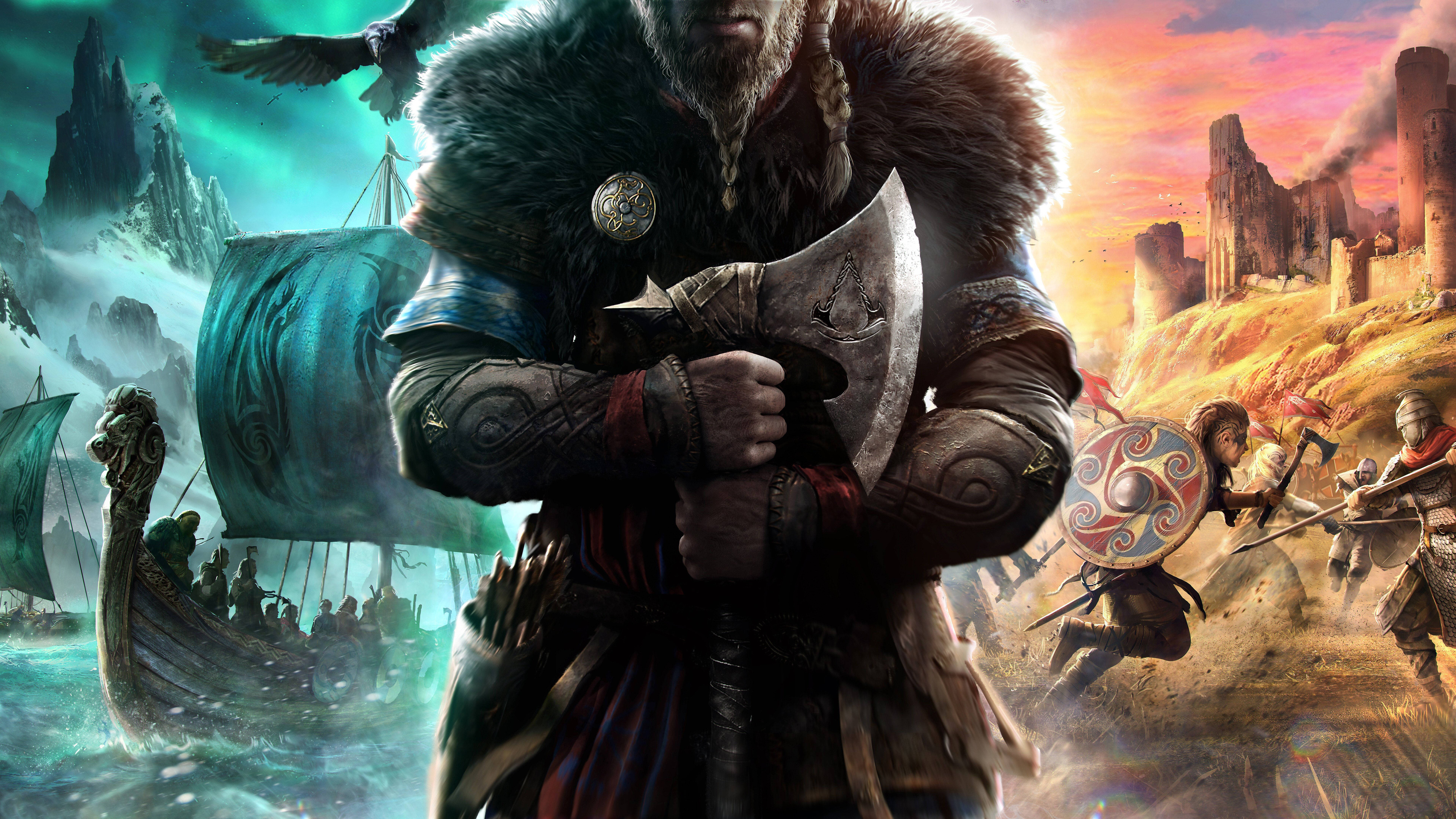 เกม 8K Assassin’s Creed: Valhalla วอลเปเปอร์