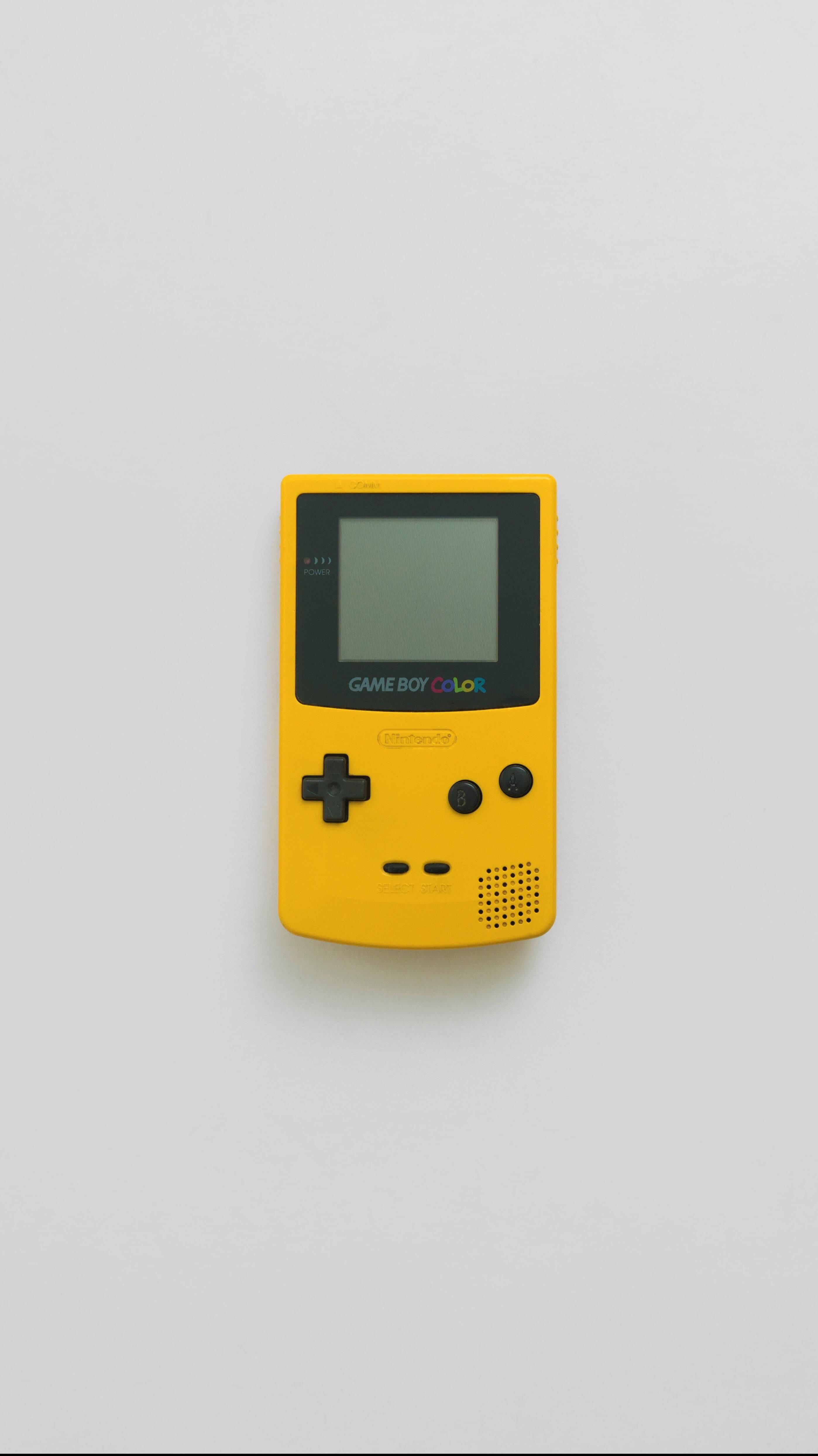 เกมบอยคัลเลอร์สีเหลืองเรียบง่าย วอลเปเปอร์