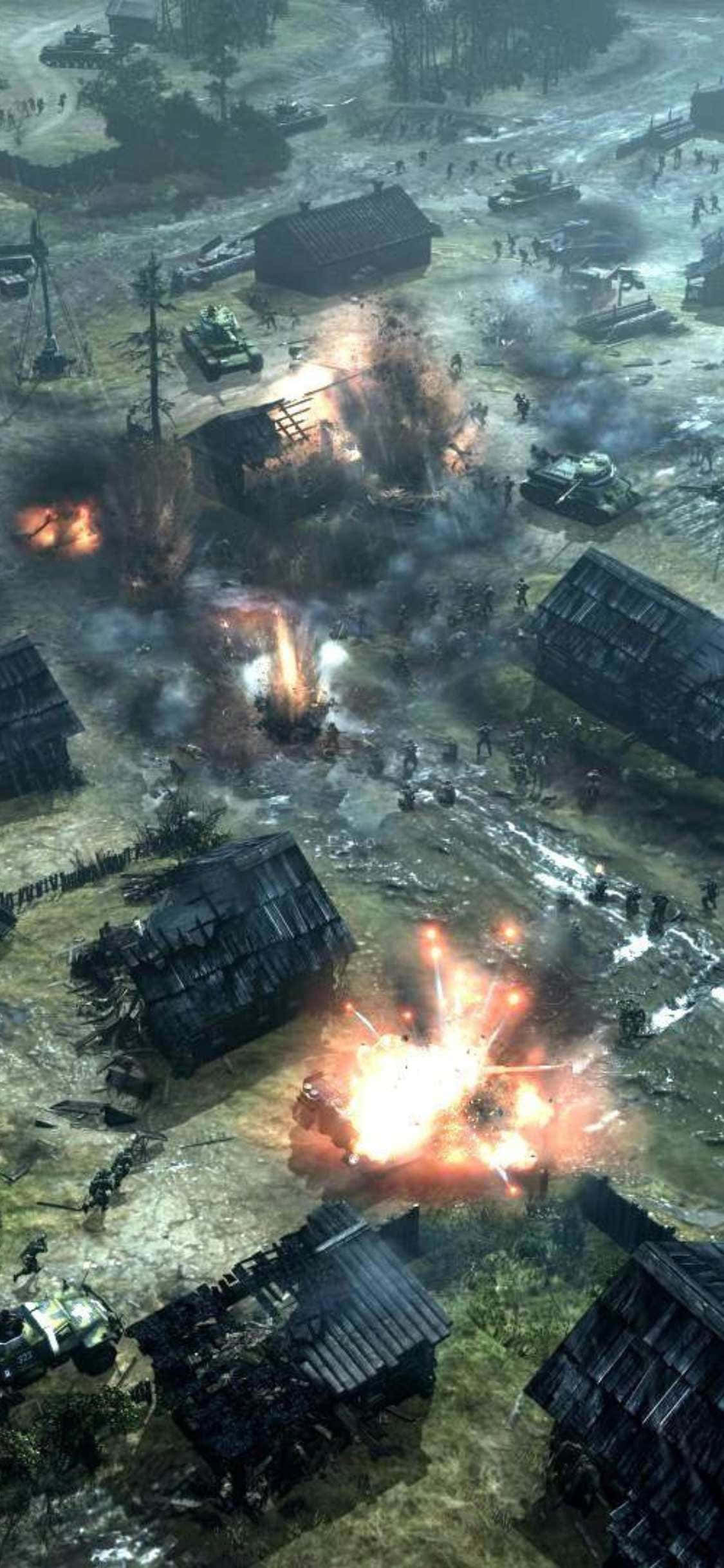 เกมสงครามสุดเข้มข้นบน iPhone XS: Company of Heroes 2 วอลเปเปอร์