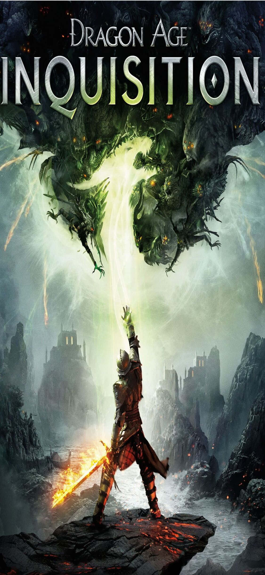 การเล่นเกมที่เข้มข้นบน iPhone Xs ของคุณกับ Dragon Age Inquisition วอลเปเปอร์