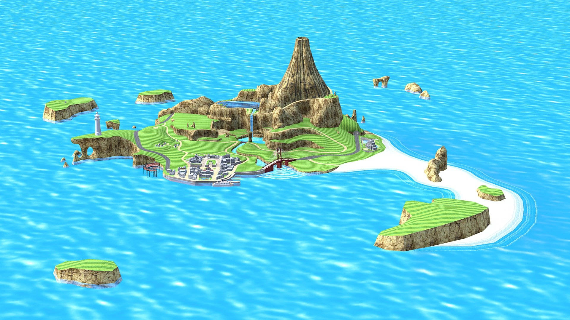 เกาะวูหู Wii Sports Resort สะดุดตา วอลเปเปอร์