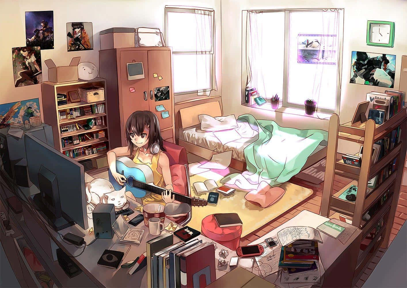 เข้าสู่ห้องอนิเมะเพื่อสัมผัสประสบการณ์อนิเมะที่ดีที่สุด วอลเปเปอร์
