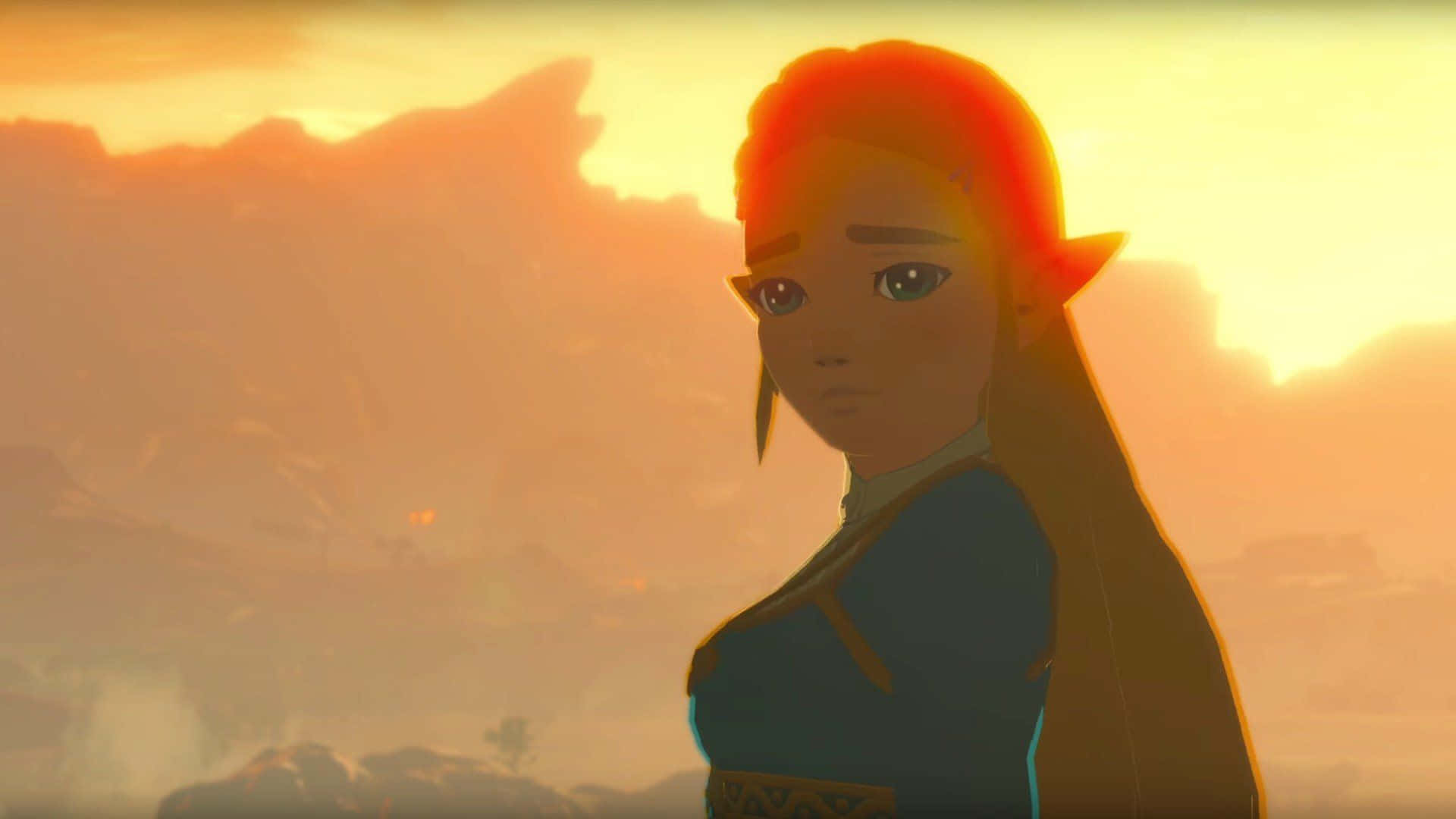 เจ้าหญิงเซลด้า BOTW สีหน้าเศร้า วอลเปเปอร์