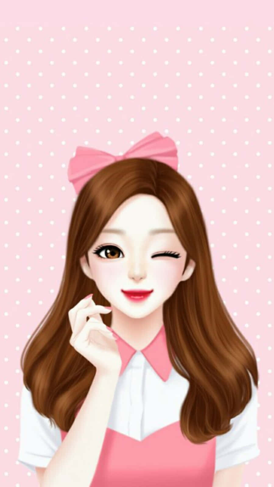 เซลฟี่น่ารักสไตล์สาวหวานที่จะทำให้วันของคุณสดใส! วอลเปเปอร์