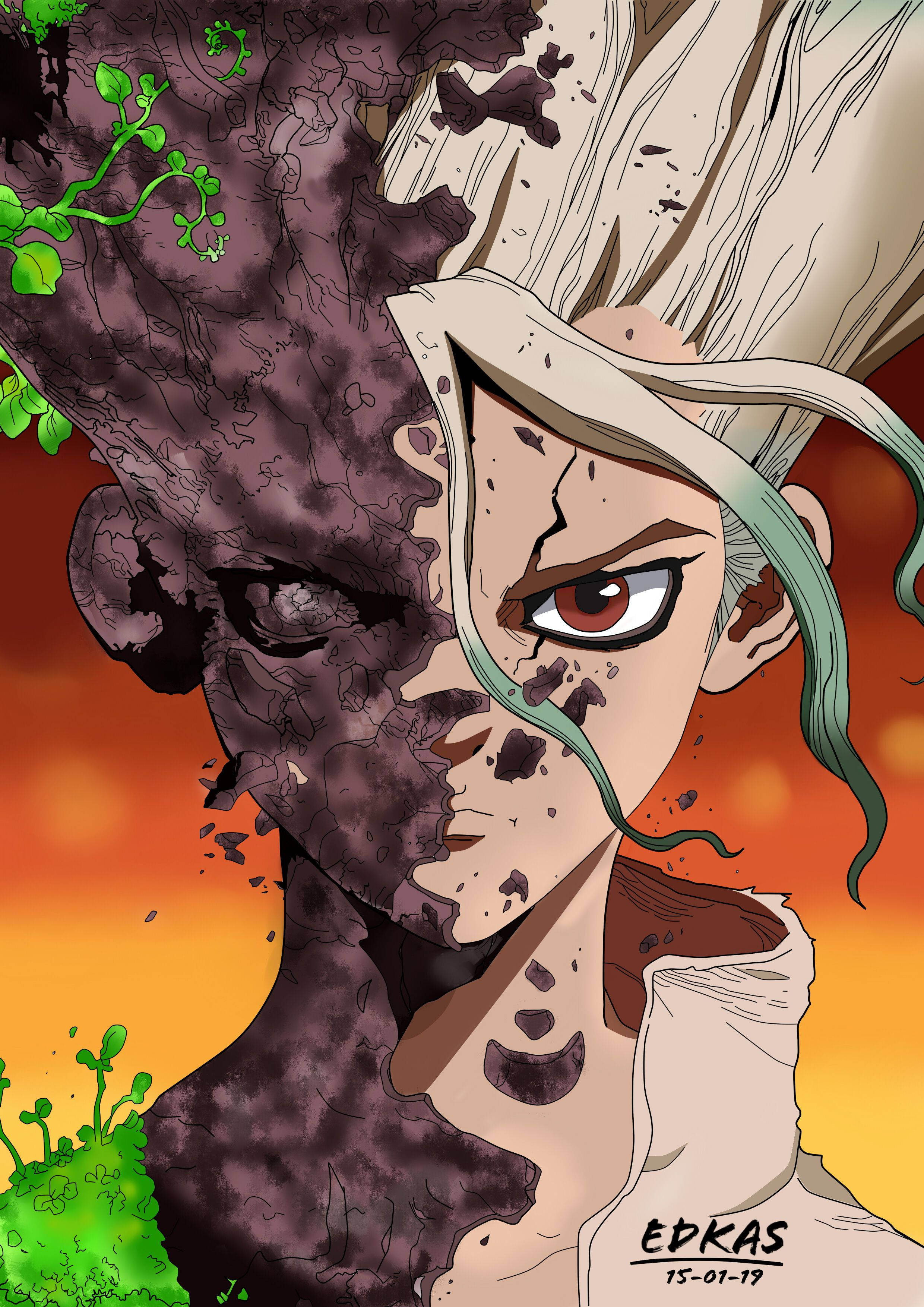 เซ็นกุ อิชิกามิ ใน Dr Stone วอลเปเปอร์