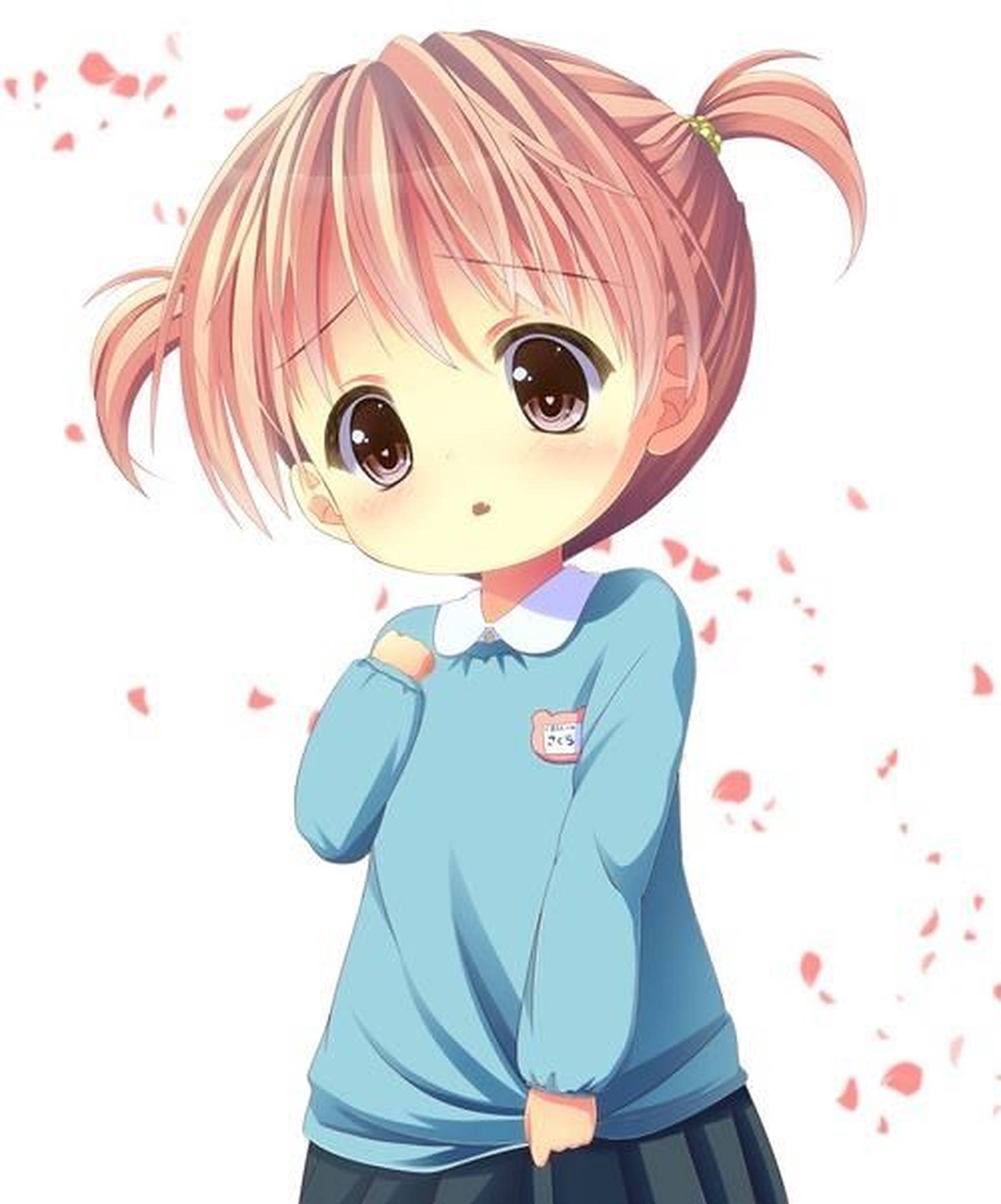 เด็กอนิเมะผมสีชมพู วอลเปเปอร์