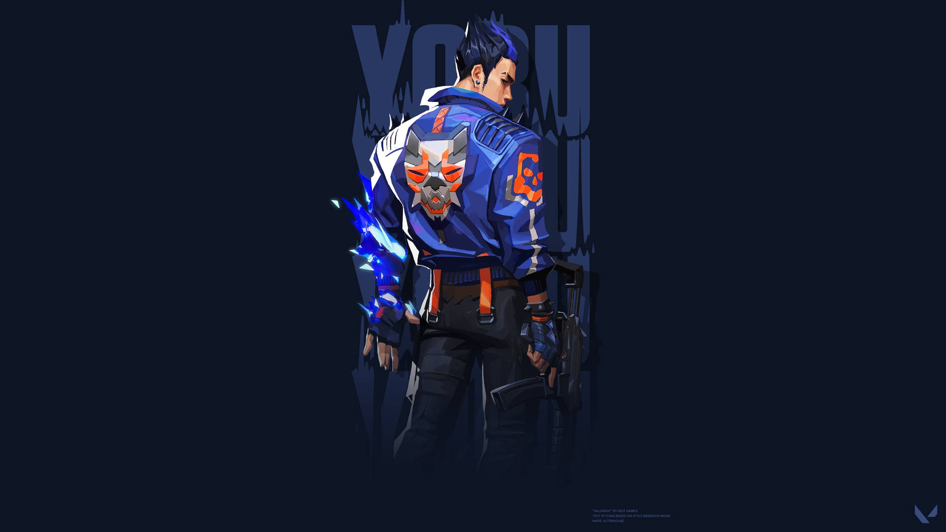 วอลเปเปอร์ Valorant Yoru สีน้ำเงิน — Valorant วอลเปเปอร์