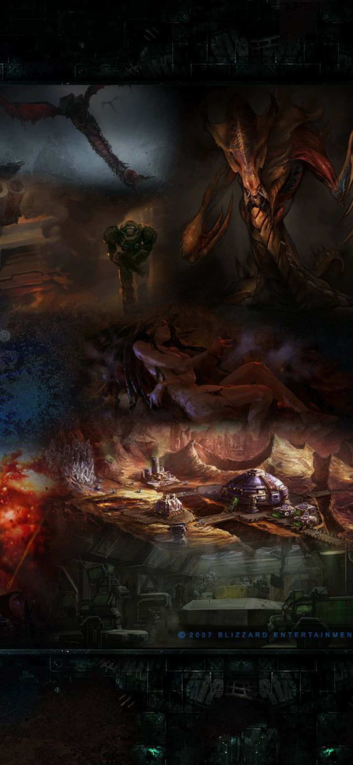 เตรียมเล่น Starcraft II บน iPhone X วอลเปเปอร์