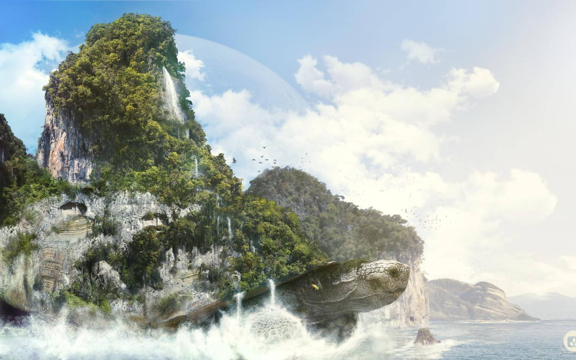 เต๋ายักษ์สุดเท่แบกเกาะ วอลเปเปอร์