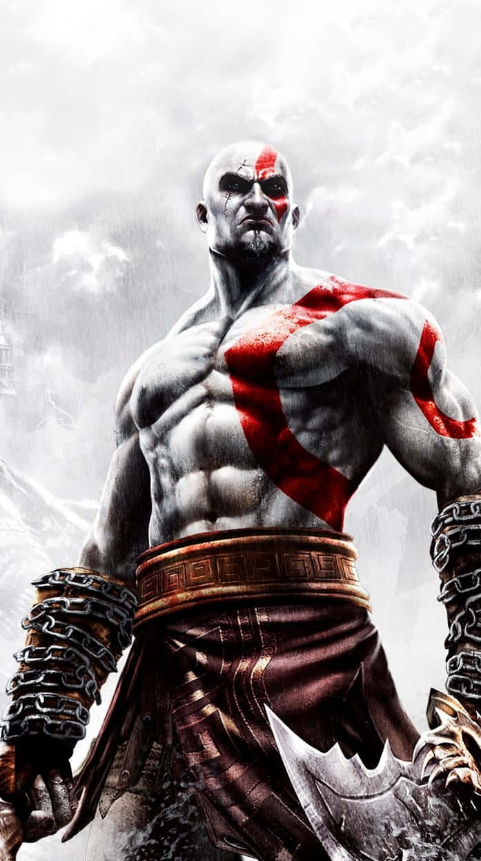 เทพสงคราม 3 Kratos สุนทรียภาพสีขาว วอลเปเปอร์