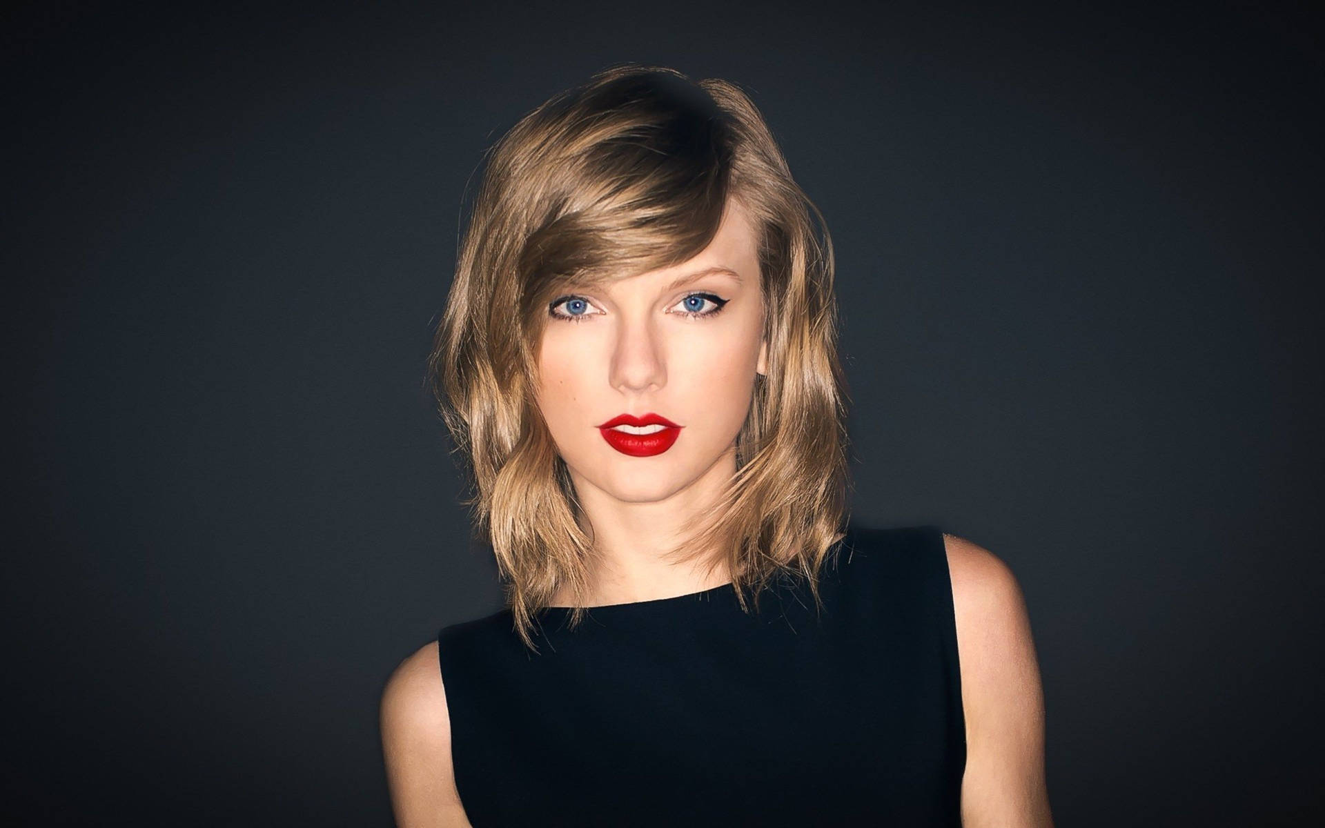 วอลเปเปอร์ภาพถ่ายเทย์เลอร์ สวิฟต์ เสื้อแขนกุดสีดำ — Taylor Swift วอลเปเปอร์