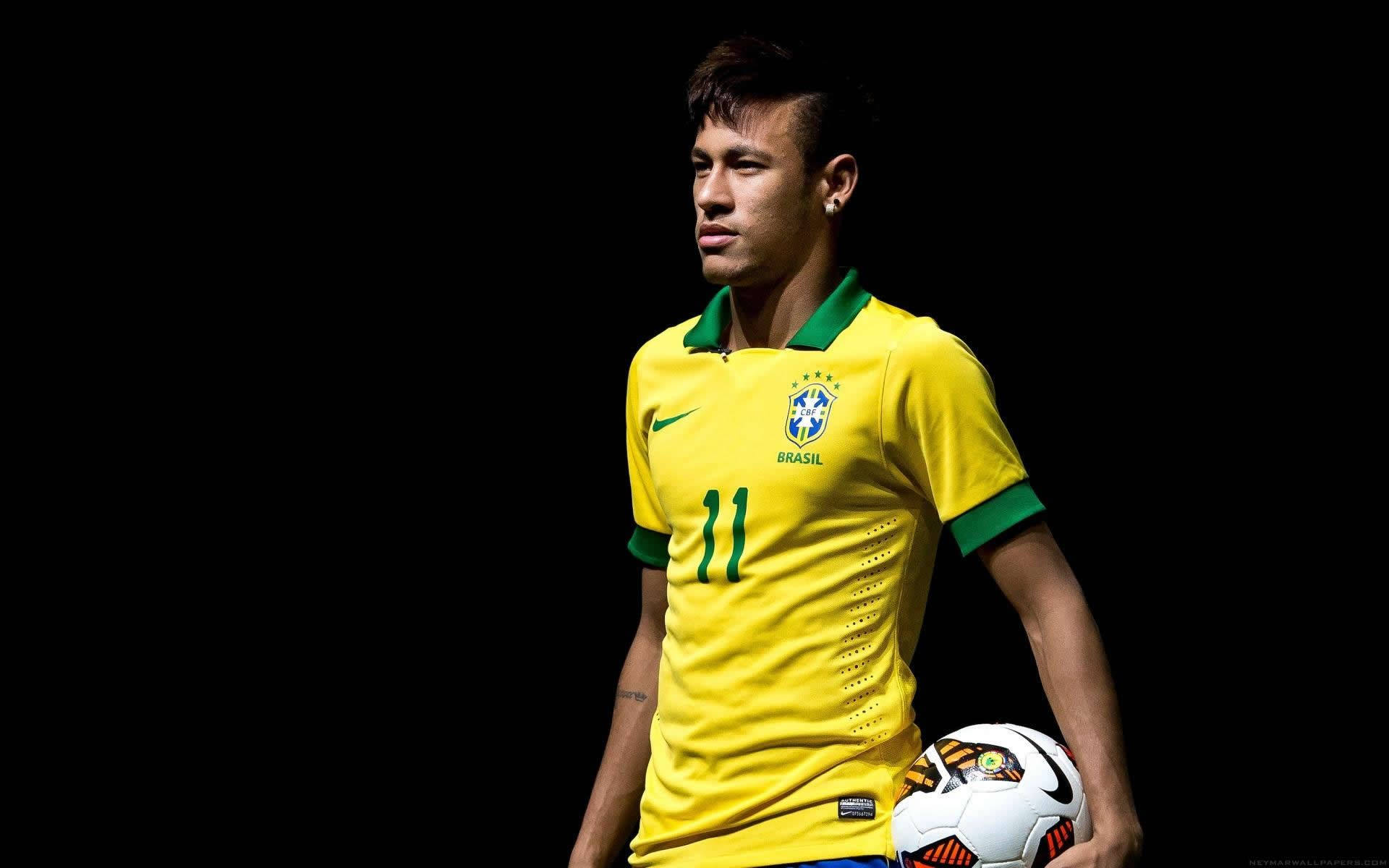 วอลเปเปอร์เนย์มาร์ จูเนียร์ ในชุดทีมชาติบราซิล — เนย์มาร์ วอลเปเปอร์