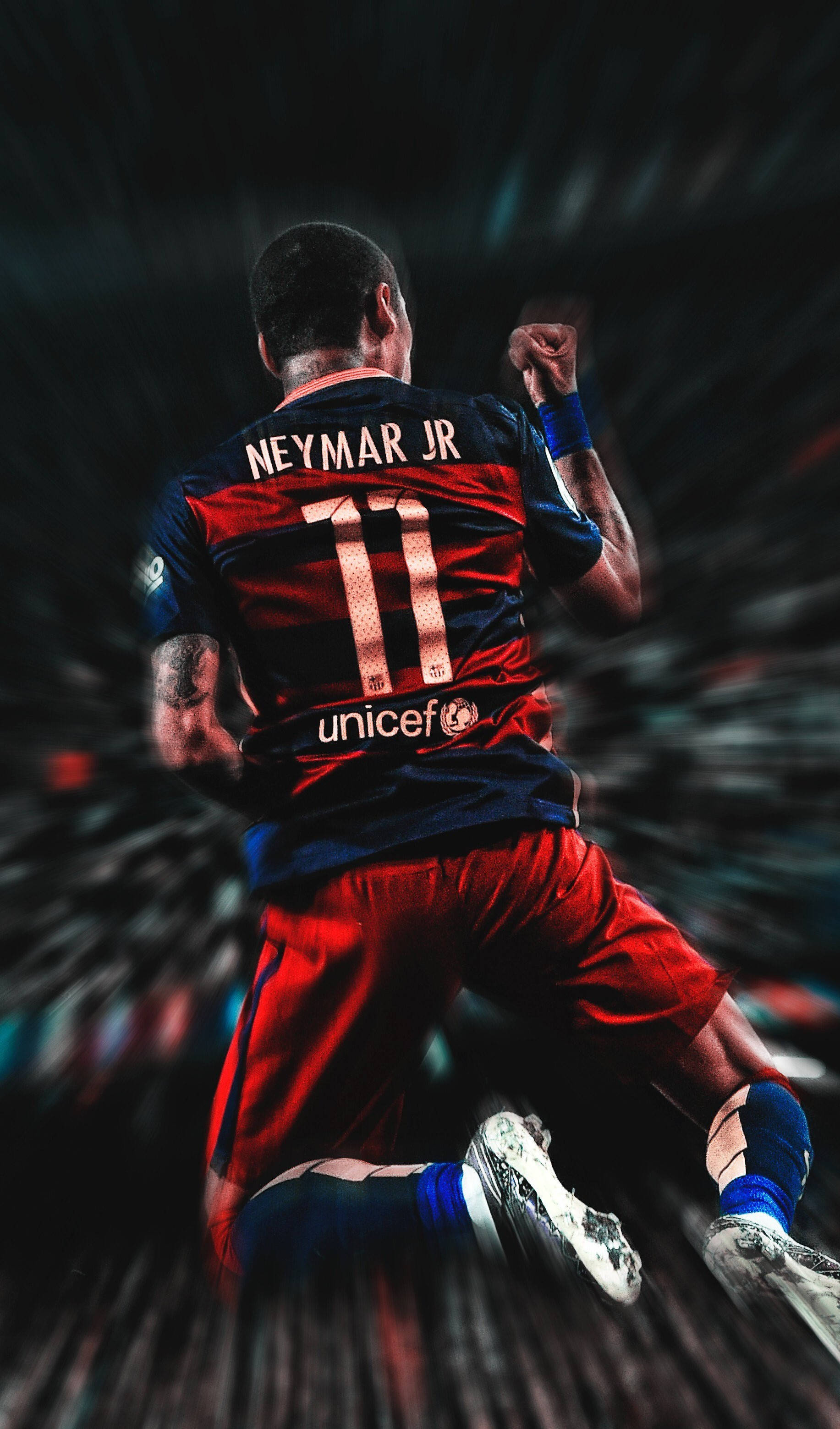 เนย์มาร์ จูเนียร์ กระโดดกลางอากาศเท่ๆ — ฟุตบอล GIF วอลเปเปอร์