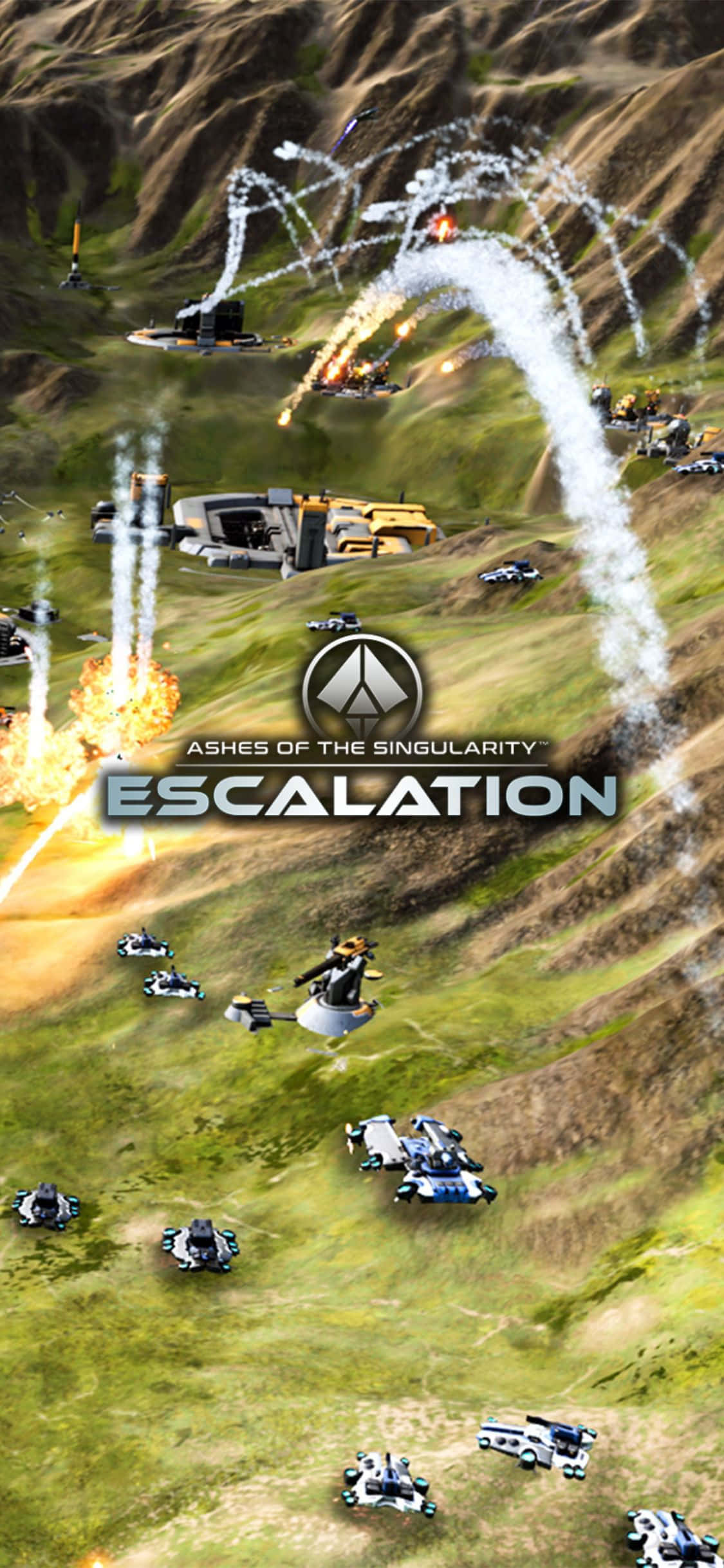 เพลิดเพลินกับการเล่นเกมล้ำสมัยด้วย iPhone X และ Ashes of the Singularity Escalation วอลเปเปอร์