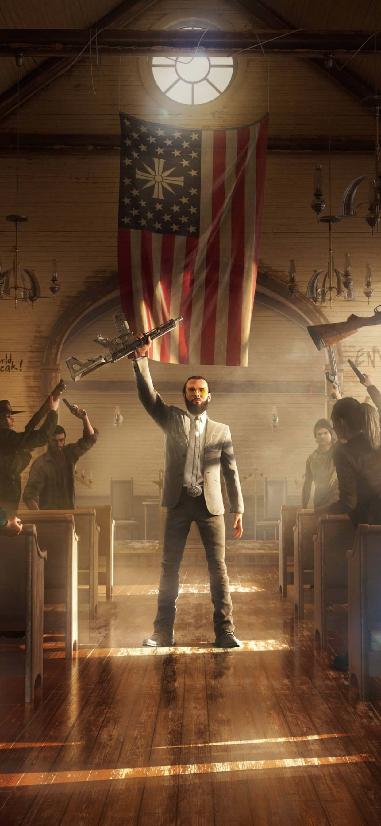สนุกกับการผจญภัยสุดยิ่งใหญ่กับ iPhone Xs Max และ Far Cry 5 วอลเปเปอร์