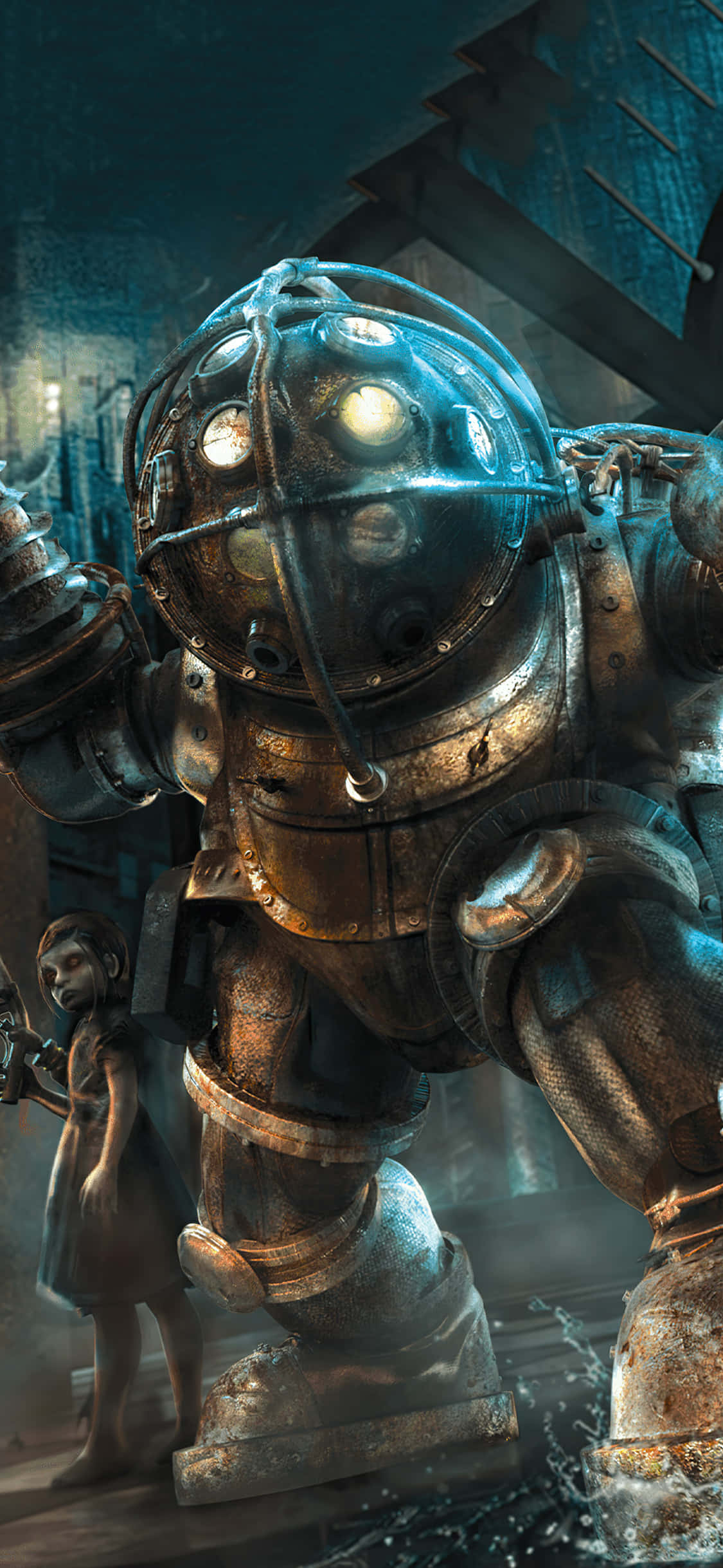เพลิดเพลินกับสิ่งมหัศจรรย์กราฟิกด้วย Bioshock 4K บน iPhone ของคุณ! วอลเปเปอร์
