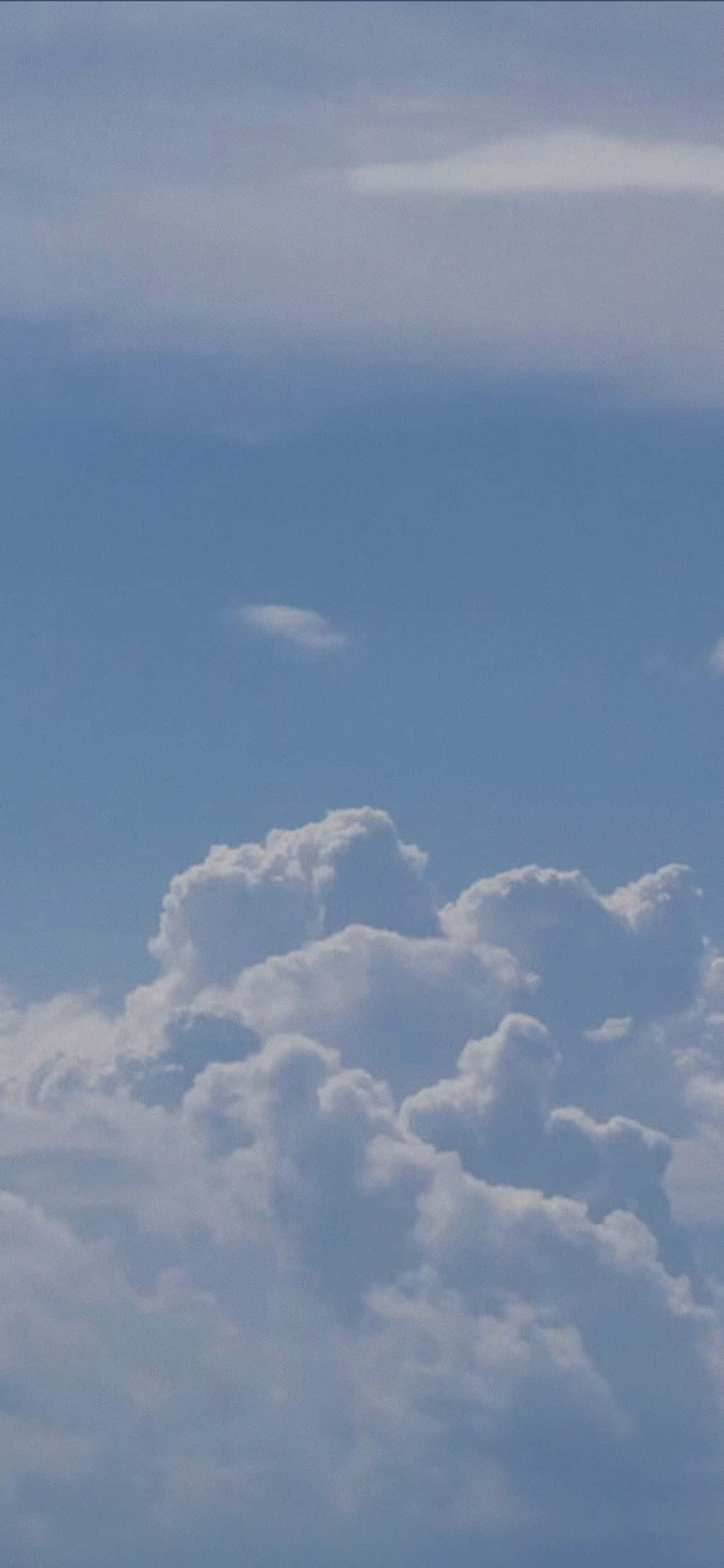 เมฆสวยงามสีฟ้าพาสเทล เด็ก วอลเปเปอร์